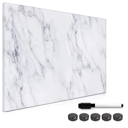 navaris-magnettafel-memoboard-60x40-magnetpinnwand-white-marble image 8