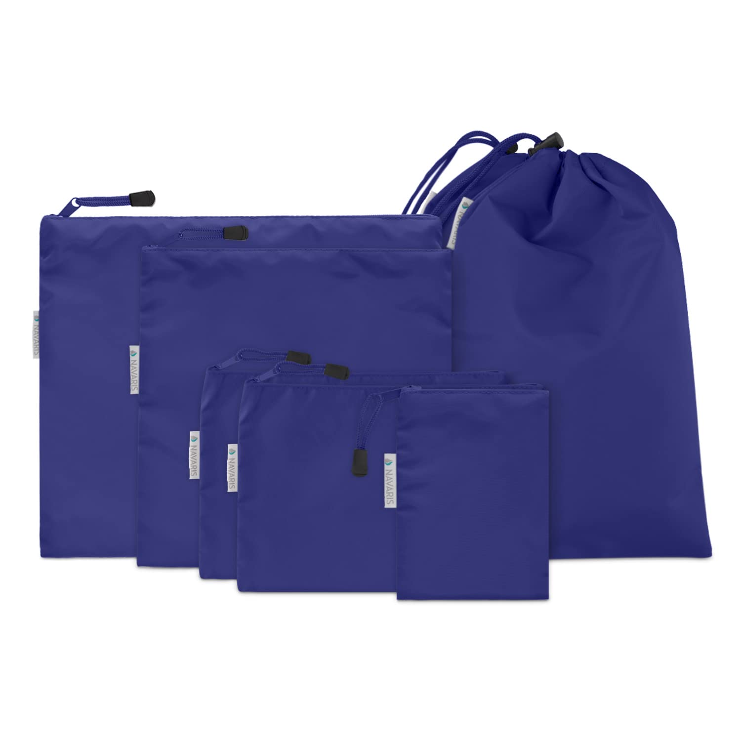 navaris-travel-koffer-packbeutel-set-7-teilig-packtaschen-dunkelblau image 6
