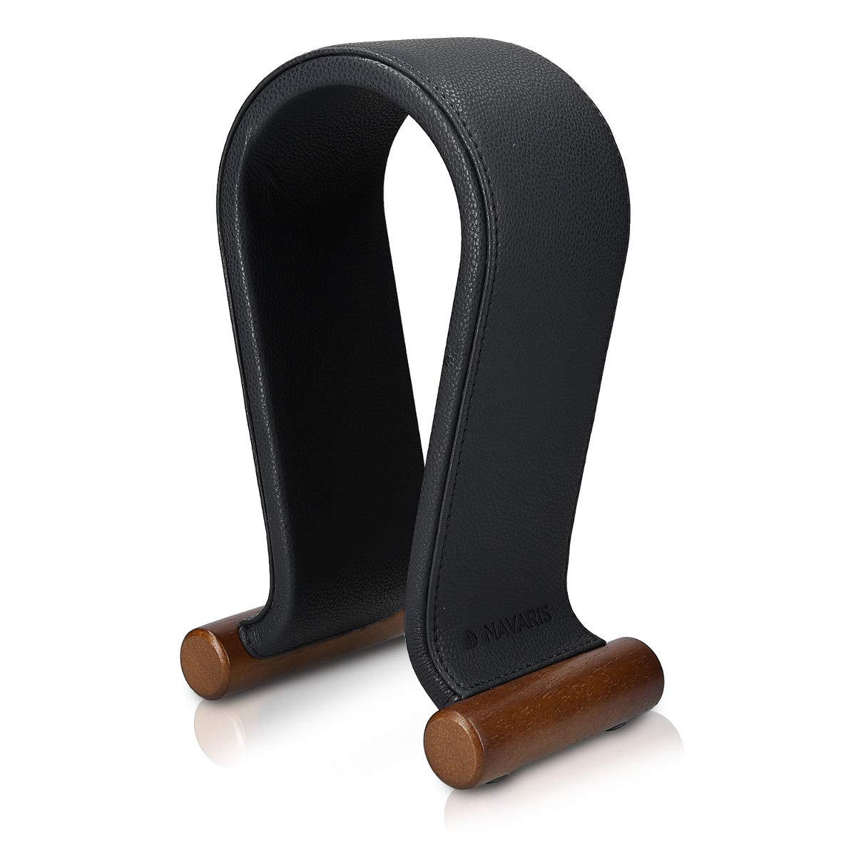navaris-kopfh-rerst-nder-headset-halter-schwarz-kunstleder image 3