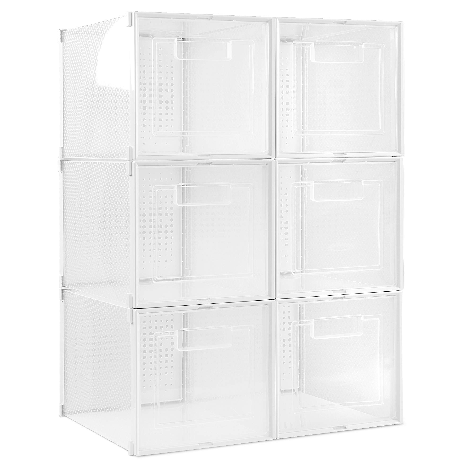 navaris-living-schuhbox-transparent-6er-set-bis-gr-e-44 image 1