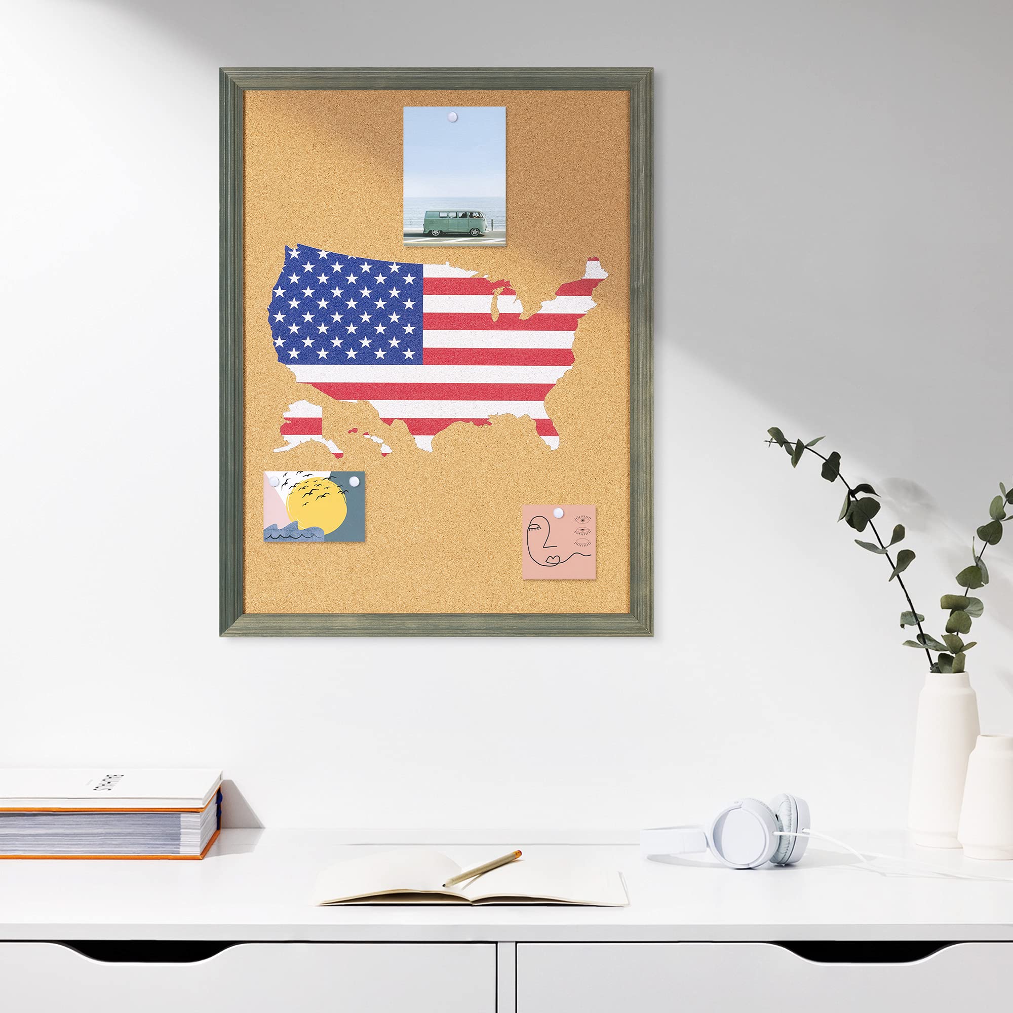 navaris-usa-karte-kork-pinwand-45x60-cm-vertikal-mit-holzrahmen image 2