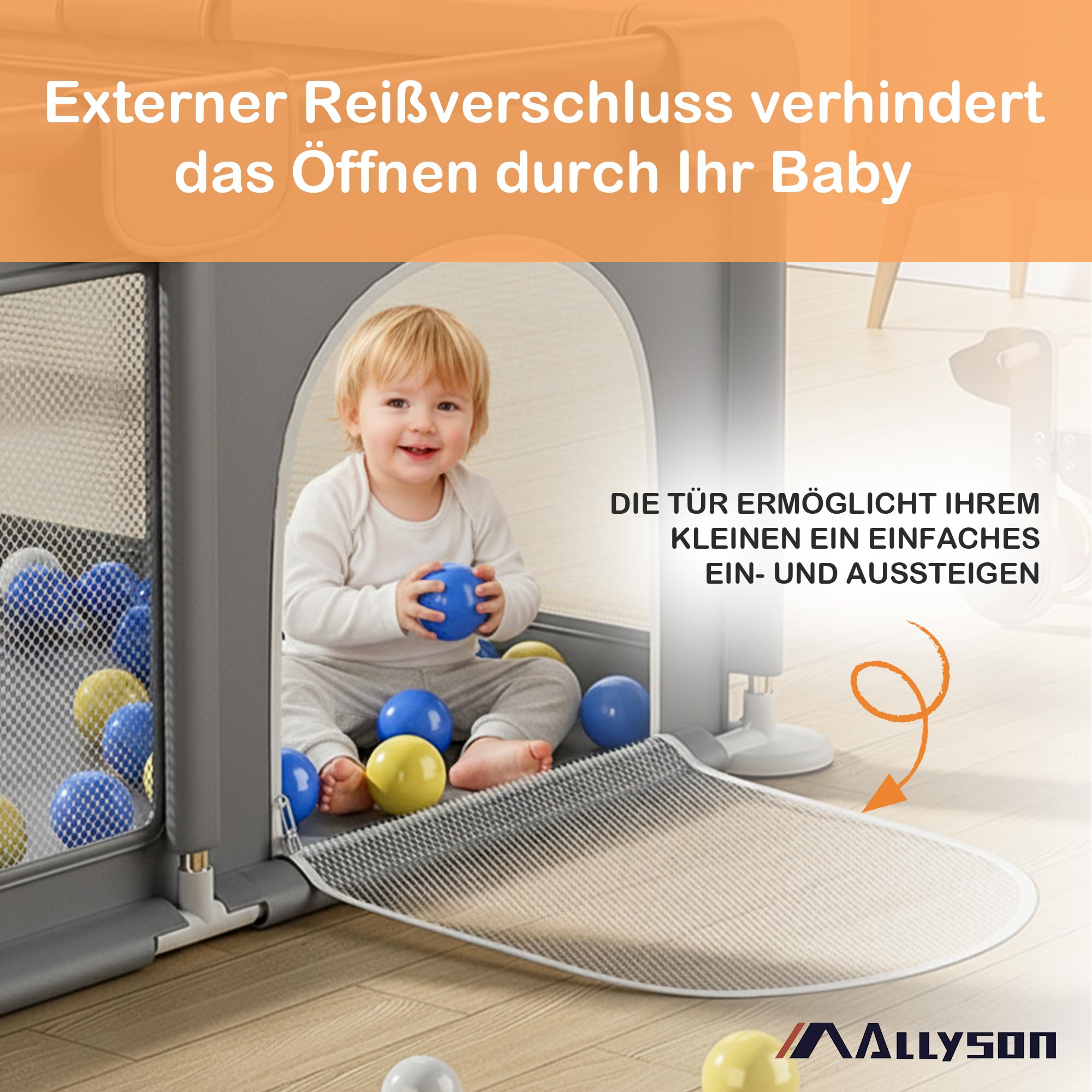 allyson-baby-laufstall-150x180cm-grau-mit-matte image 6