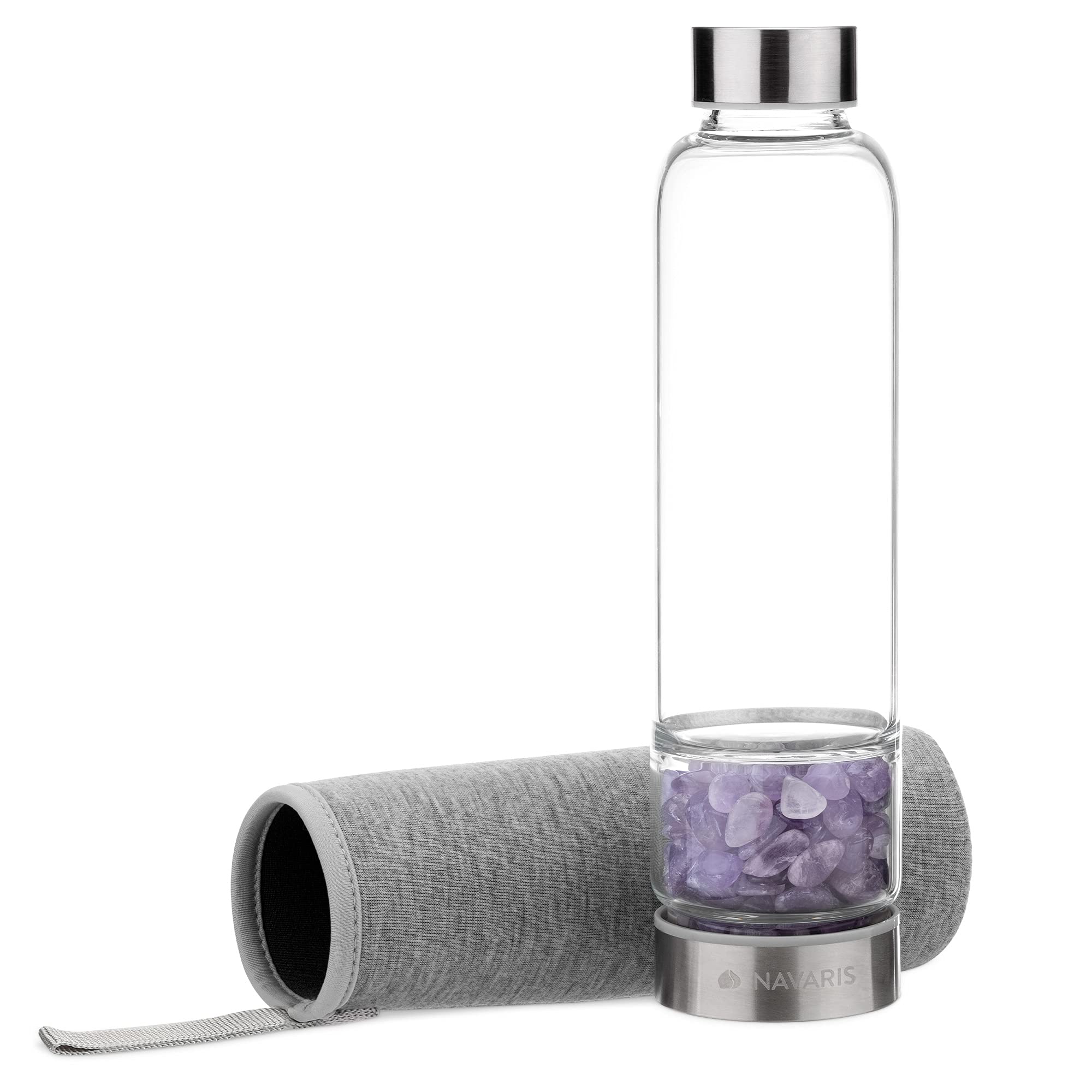 navaris-edelstein-wasserflasche-420ml-trinkflasche-amethyst image 6