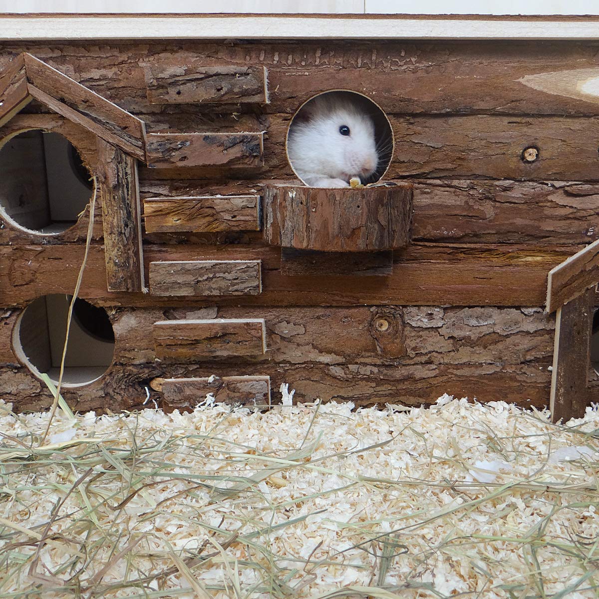 navaris-living-hamsterhaus-holz-2-etagen-labyrinth image 2
