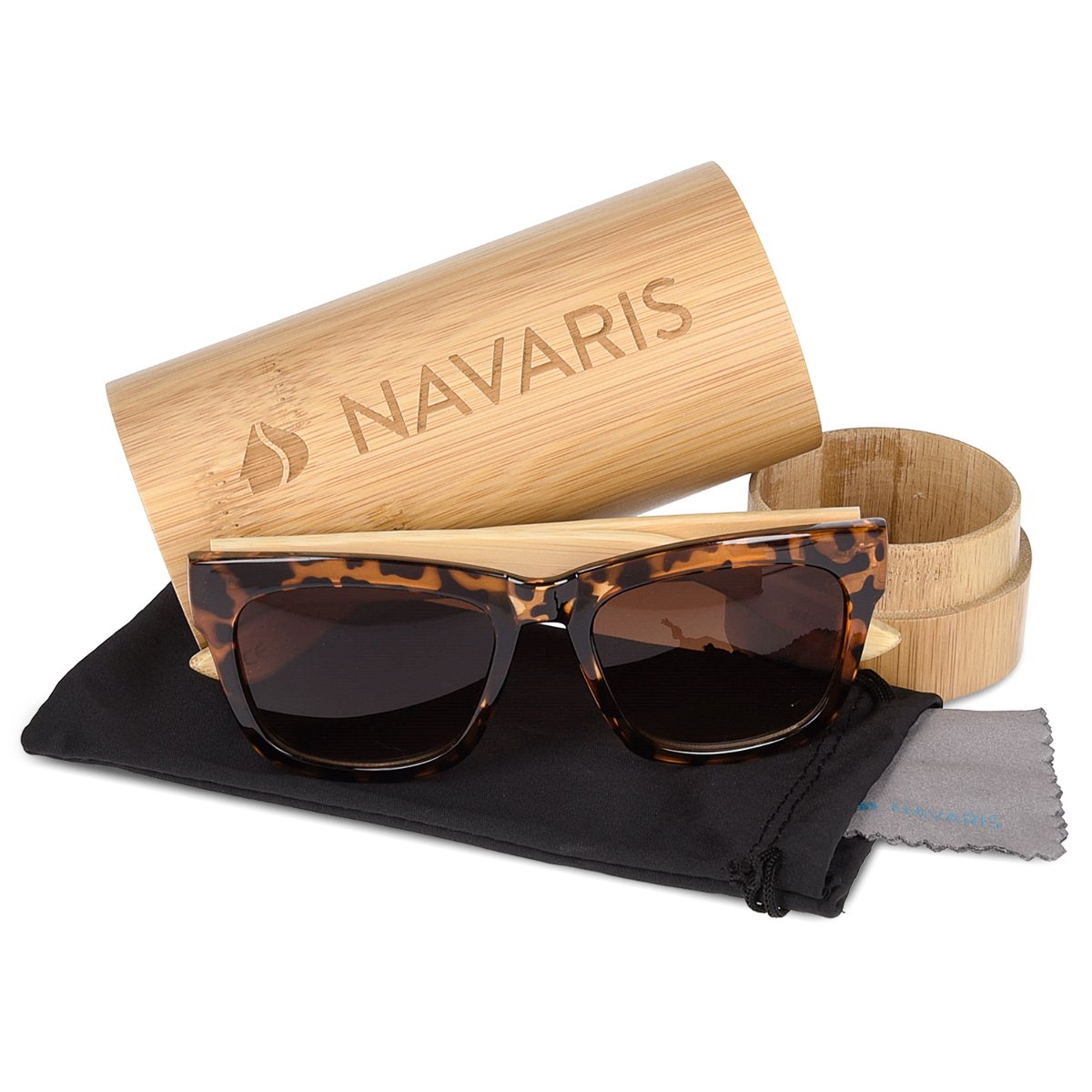 navaris-beauty-holz-sonnenbrille-uv400-bambus-braun image 4
