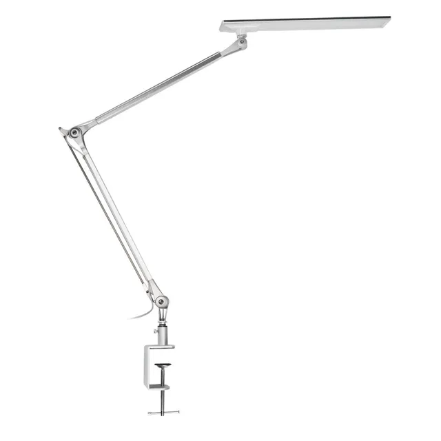 navaris-led-schreibtischlampe-silber-klemmleuchte-dimmbar-10w image 1