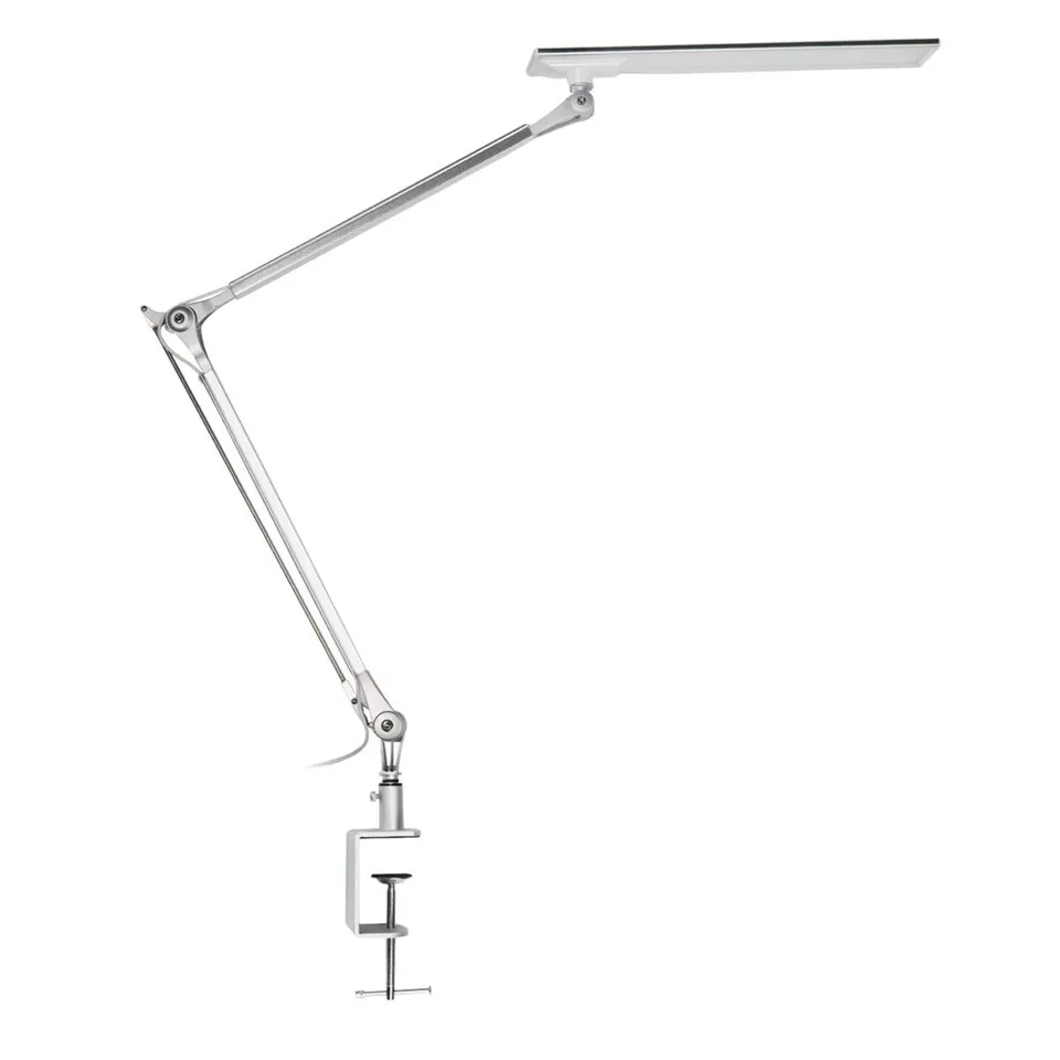 navaris-led-schreibtischlampe-silber-klemmleuchte-dimmbar-10w image 1