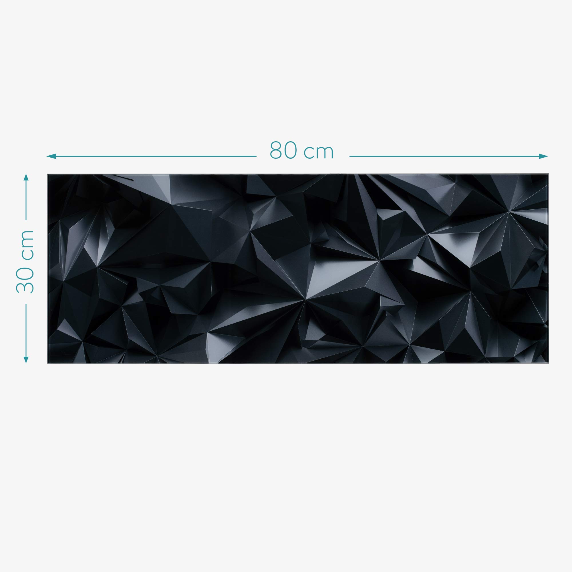 navaris-magnettafel-glas-80x30cm-schwarz-mit-magneten-stift image 6
