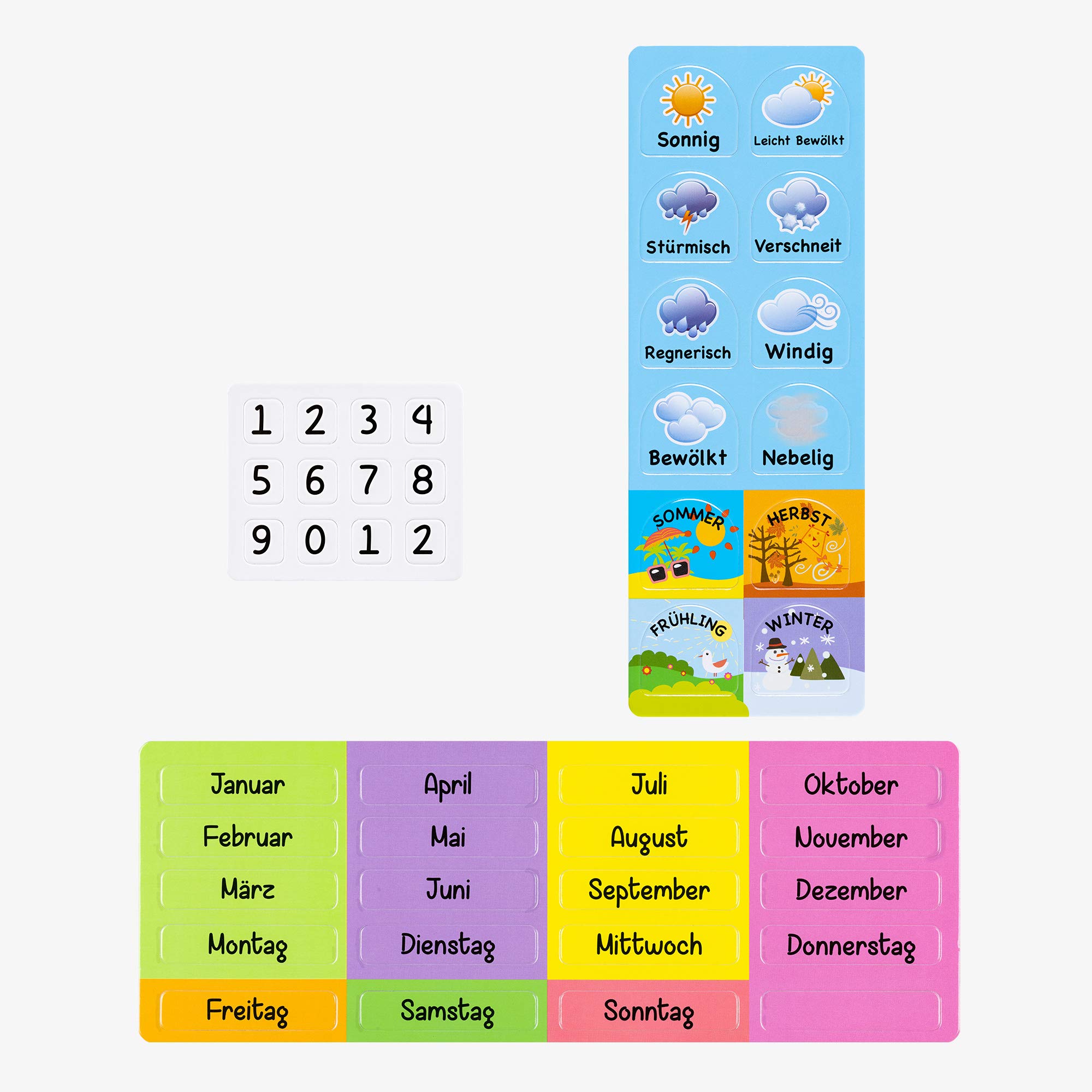 navaris-kitchen-kinderkalender-magnettafel-blau-deutsch-magnetisch image 4