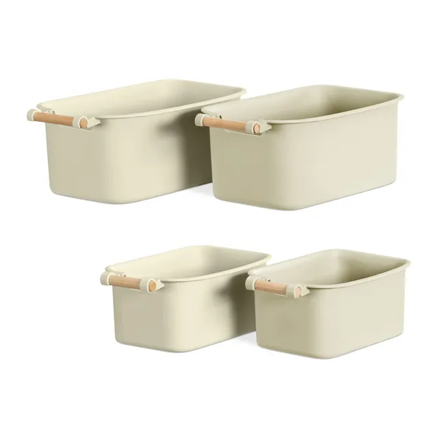 navaris-aufbewahrungsbox-4er-set-creme-holzgriff-2-gr-en image 1