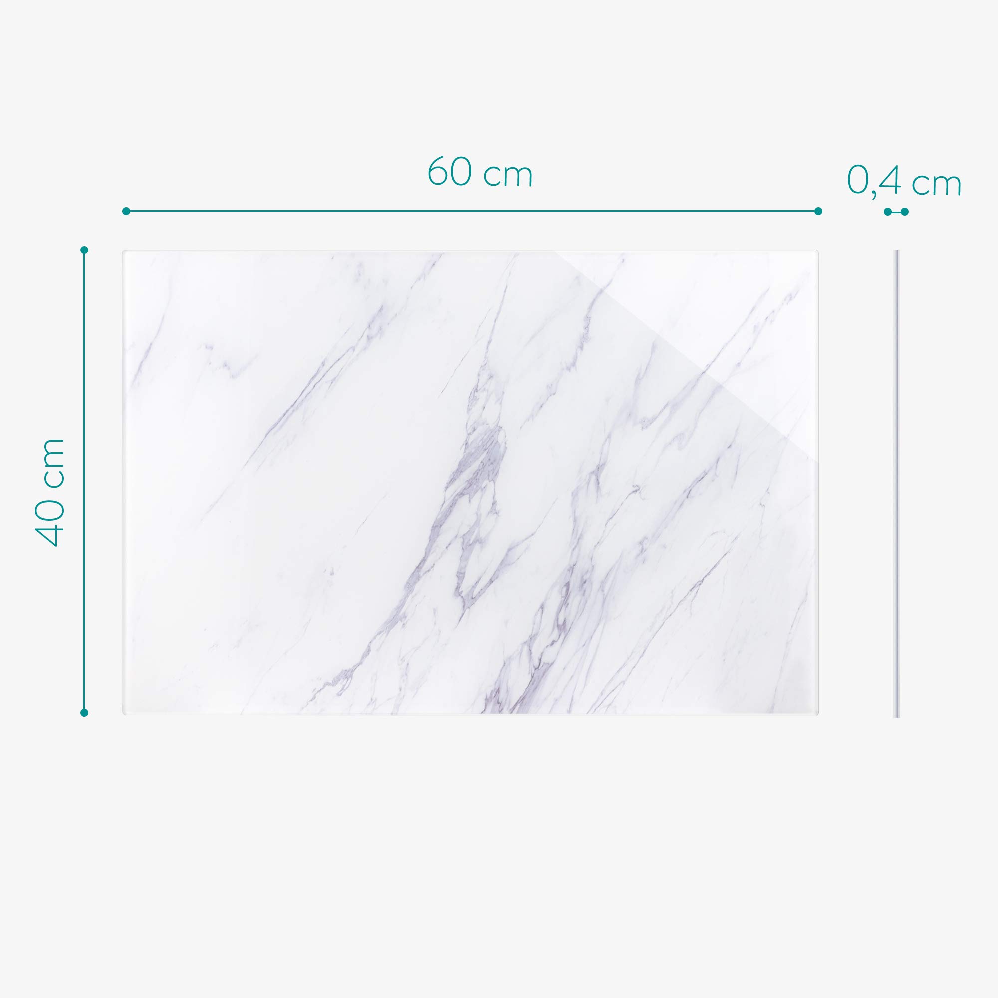 navaris-office-magnettafel-glas-60x40-wei-marmor-beschreibbar image 6