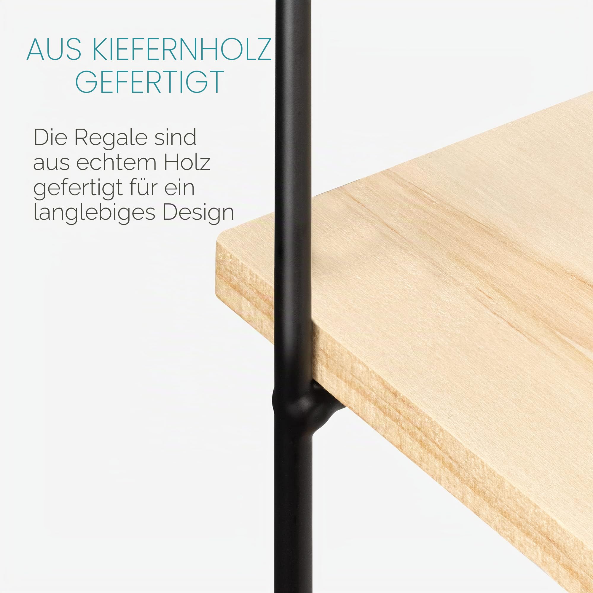 navaris-wandregal-metall-holz-50x50x12cm-3-etagen-schwarz image 4