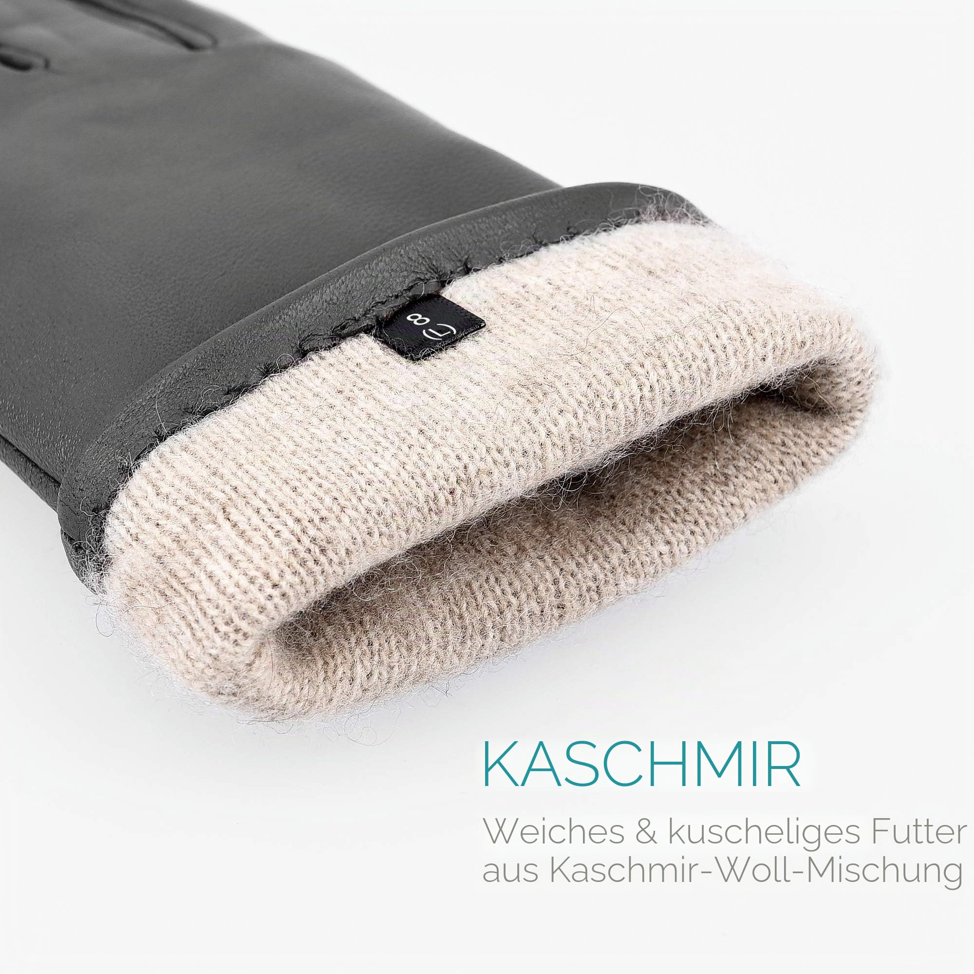 navaris-touchscreen-lederhandschuhe-damen-lammleder-schwarz-s image 4
