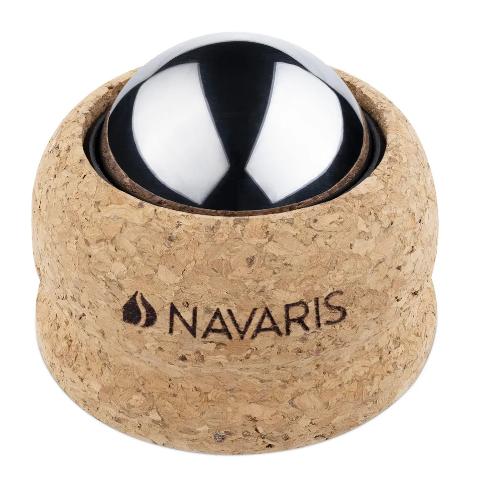 navaris-massagekugel-edelstahl-mit-korkgriff-hei-kalt image 1