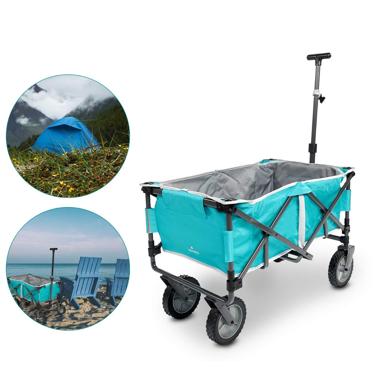 navaris-garden-bollerwagen-faltbar-85l-grau-petrol-50kg image 5