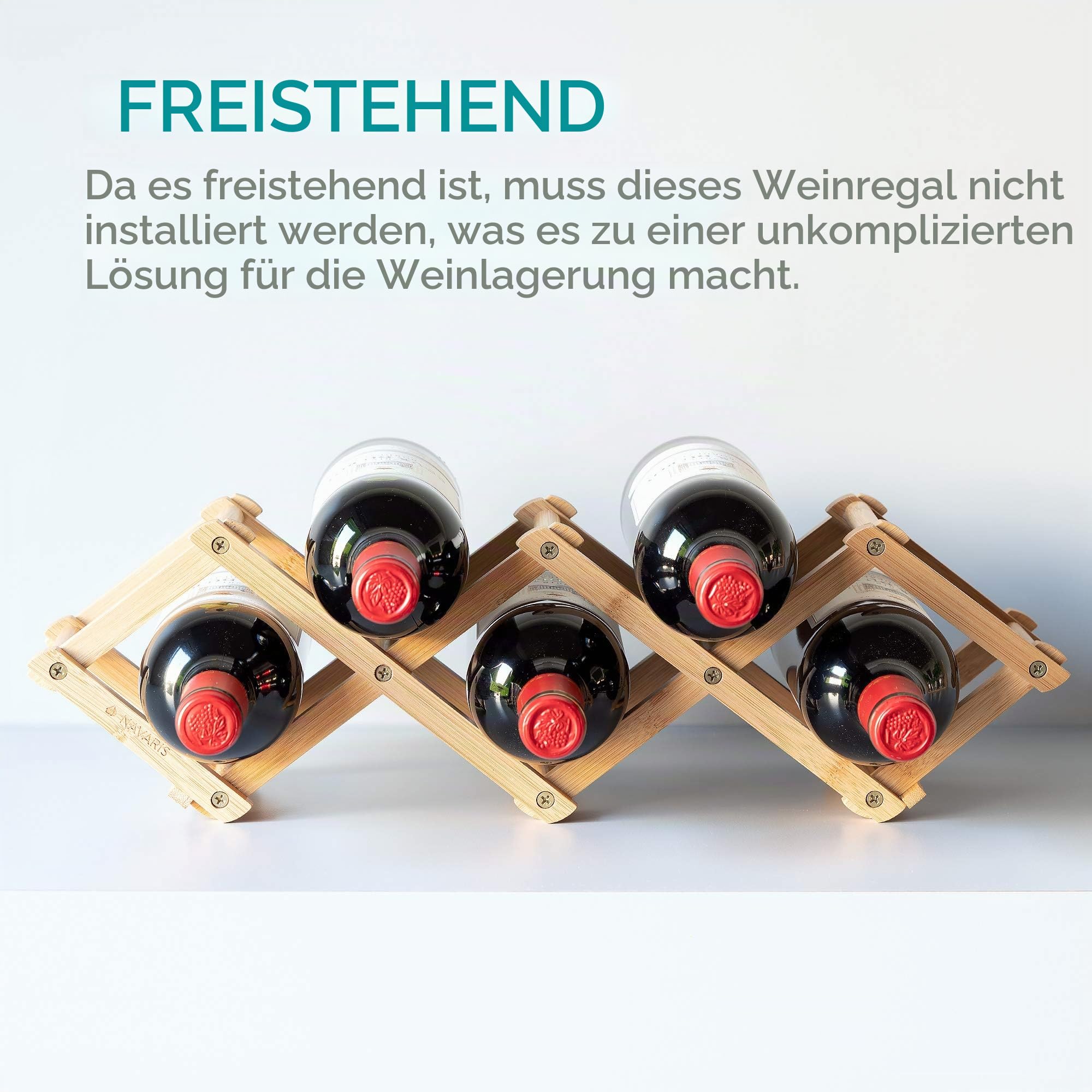 navaris-kitchen-weinregal-bambus-flaschenregal-45-cm-faltbar image 6
