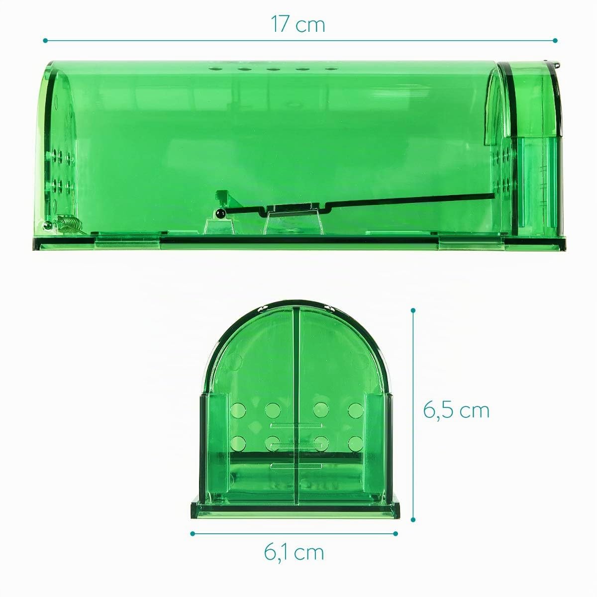 navaris-garden-lebendfalle-m-use-2er-set-gr-n-transparent-17cm image 4