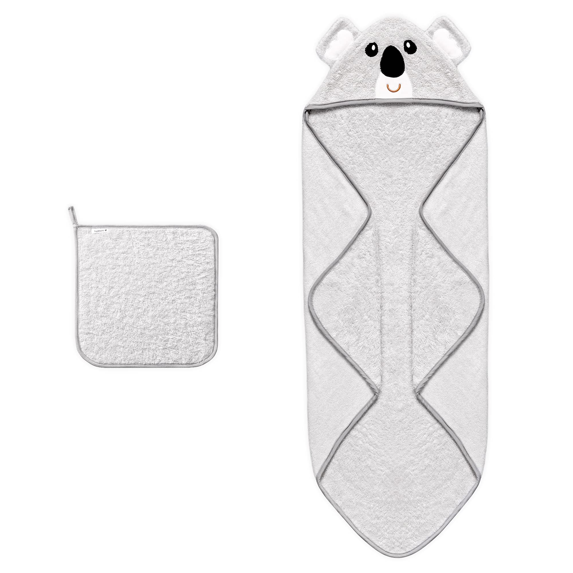 navaris-baby-handtuch-kapuze-bambus-koala-70x70-cm-set image 7