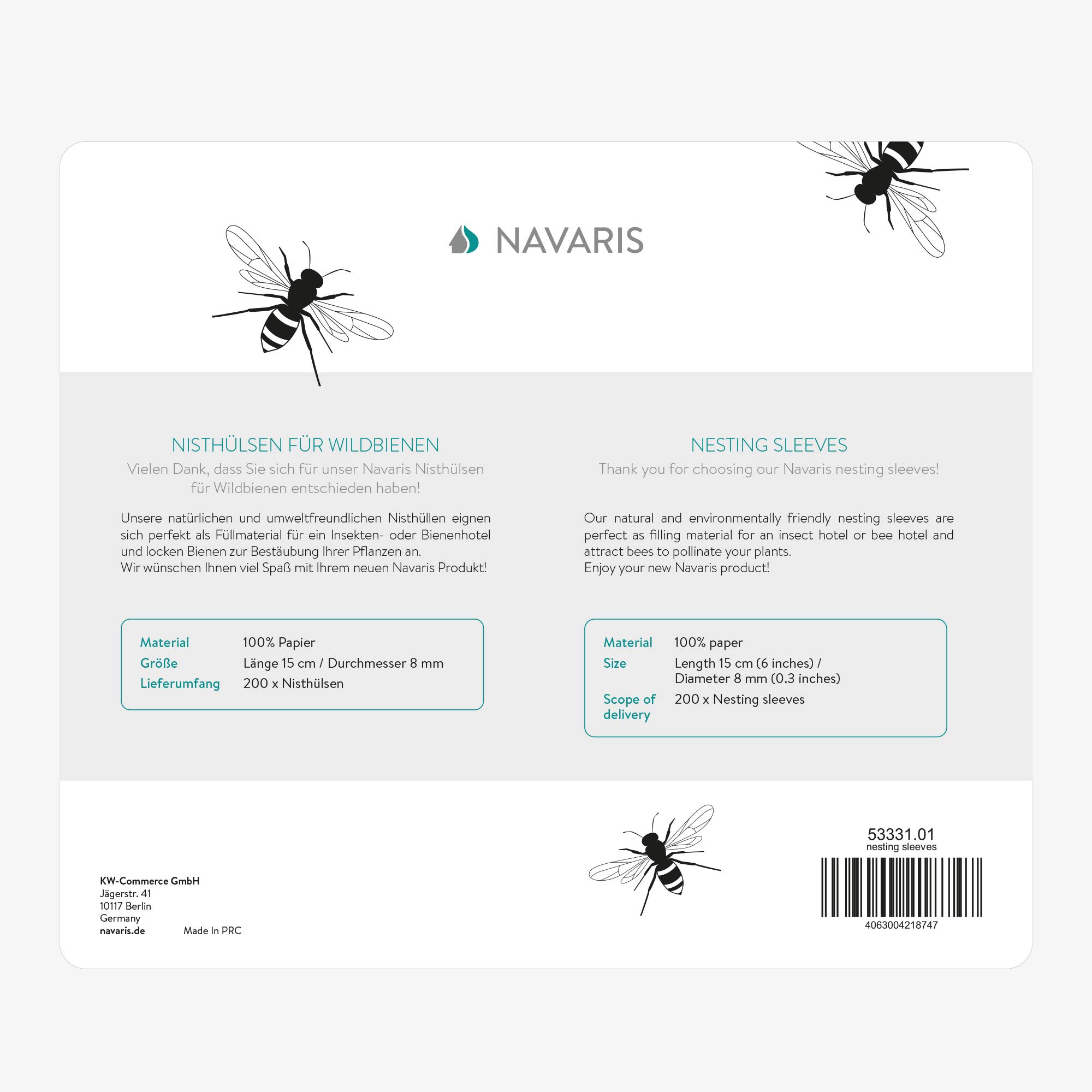navaris-garden-nisth-lsen-papier-200er-nisthilfe-15-cm image 6