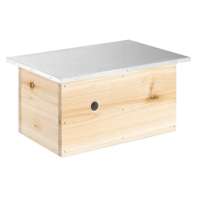 navaris-hummelhaus-holz-metall-30x20cm-vormontiert image 1