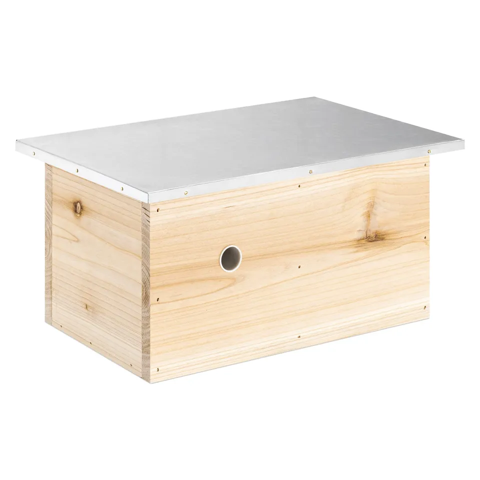 navaris-hummelhaus-holz-metall-30x20cm-vormontiert image 1