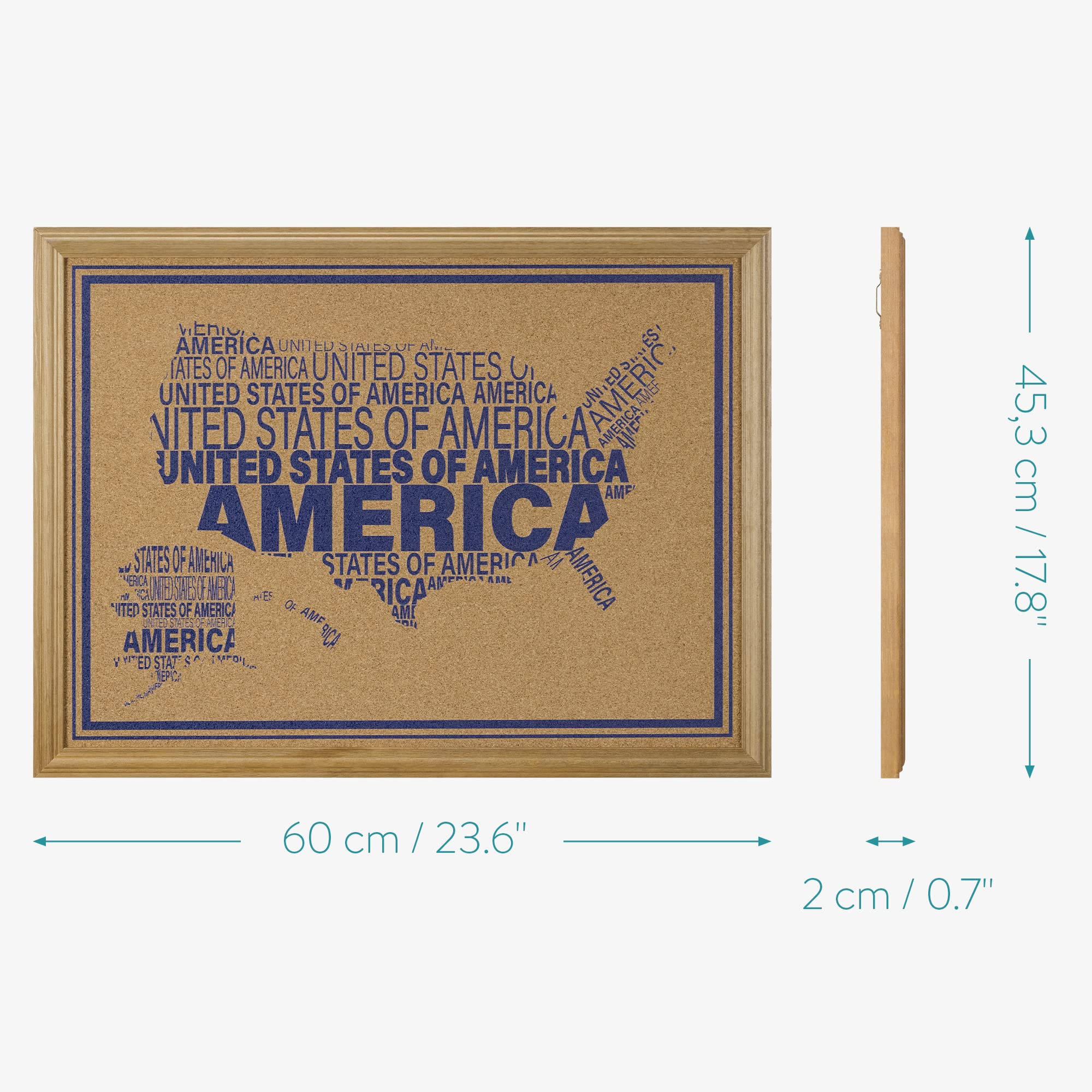 navaris-usa-karte-kork-pinwand-60x45-cm-quer-mit-holzrahmen image 5