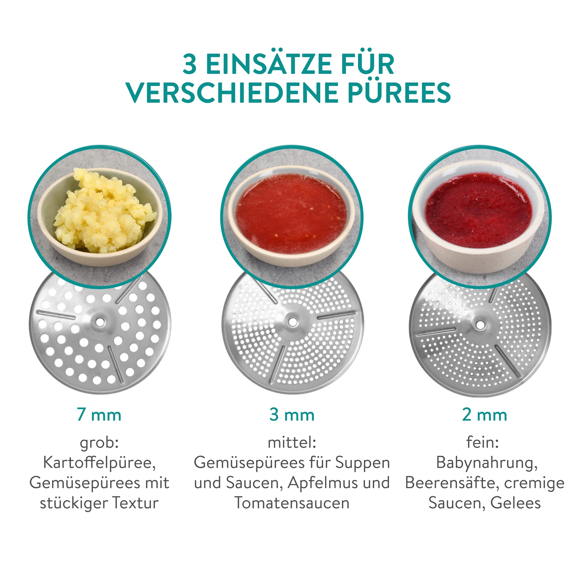 navaris-kitchen-passierm-hle-edelstahl-mit-3-eins-tzen image 4