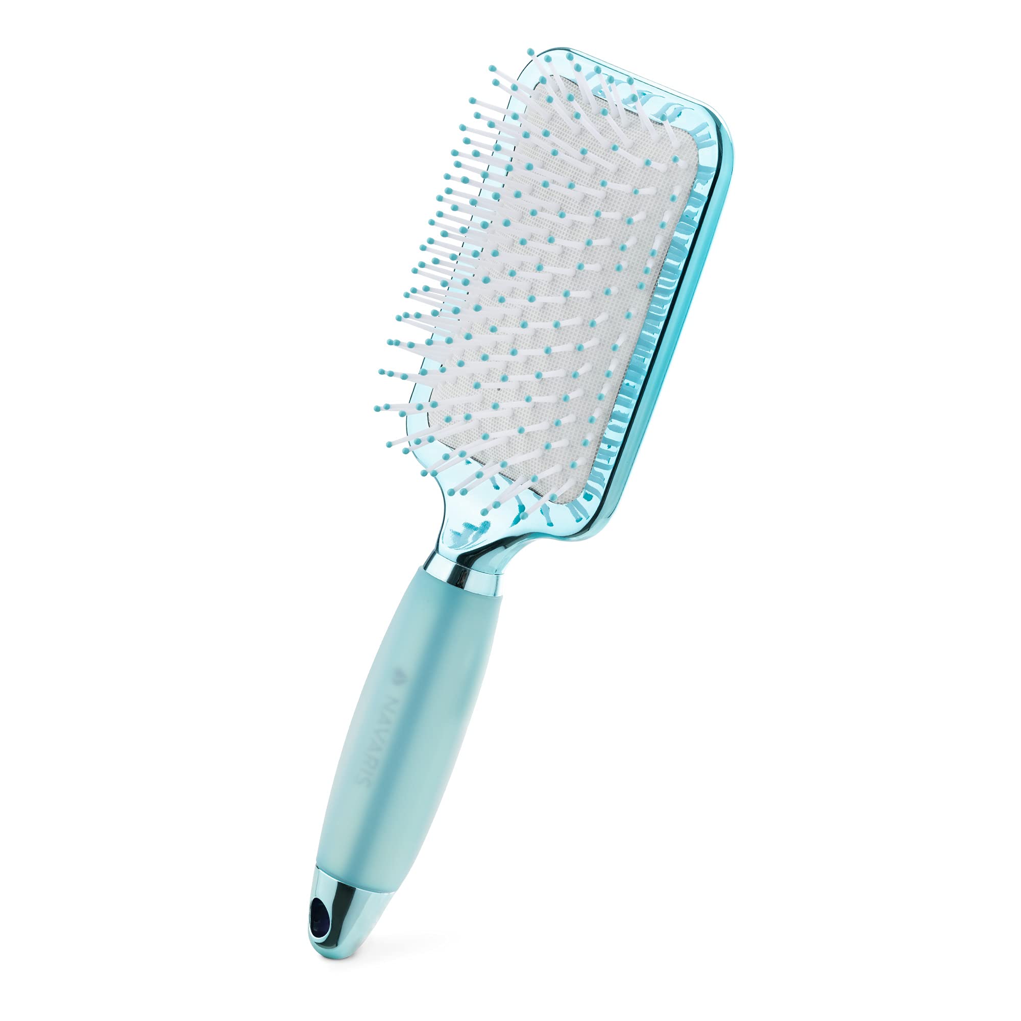 navaris-beauty-haarb-rste-gelgriff-paddle-brush-blau-wei image 1