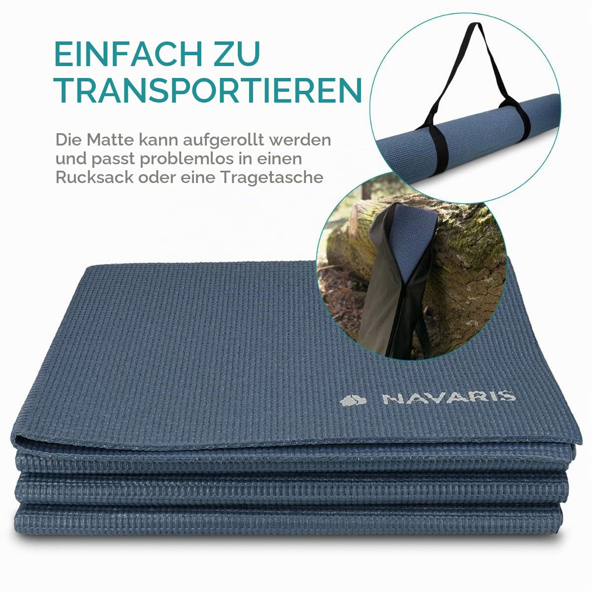 navaris-sport-yogamatte-faltbar-4mm-dunkelgrau-173x61 image 3