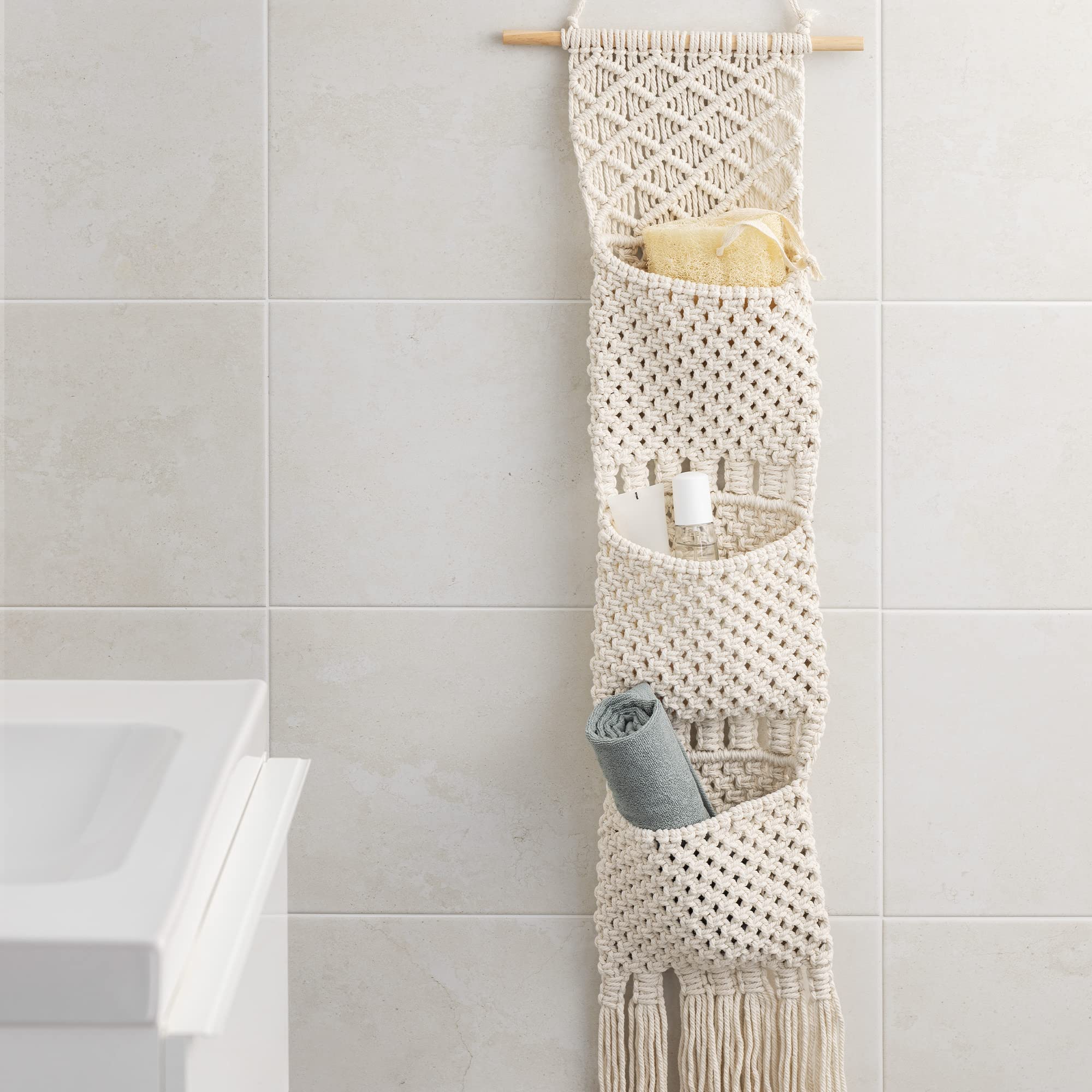 navaris-living-makramee-wandaufbewahrung-33x140-baumwolle-3-f-cher image 4