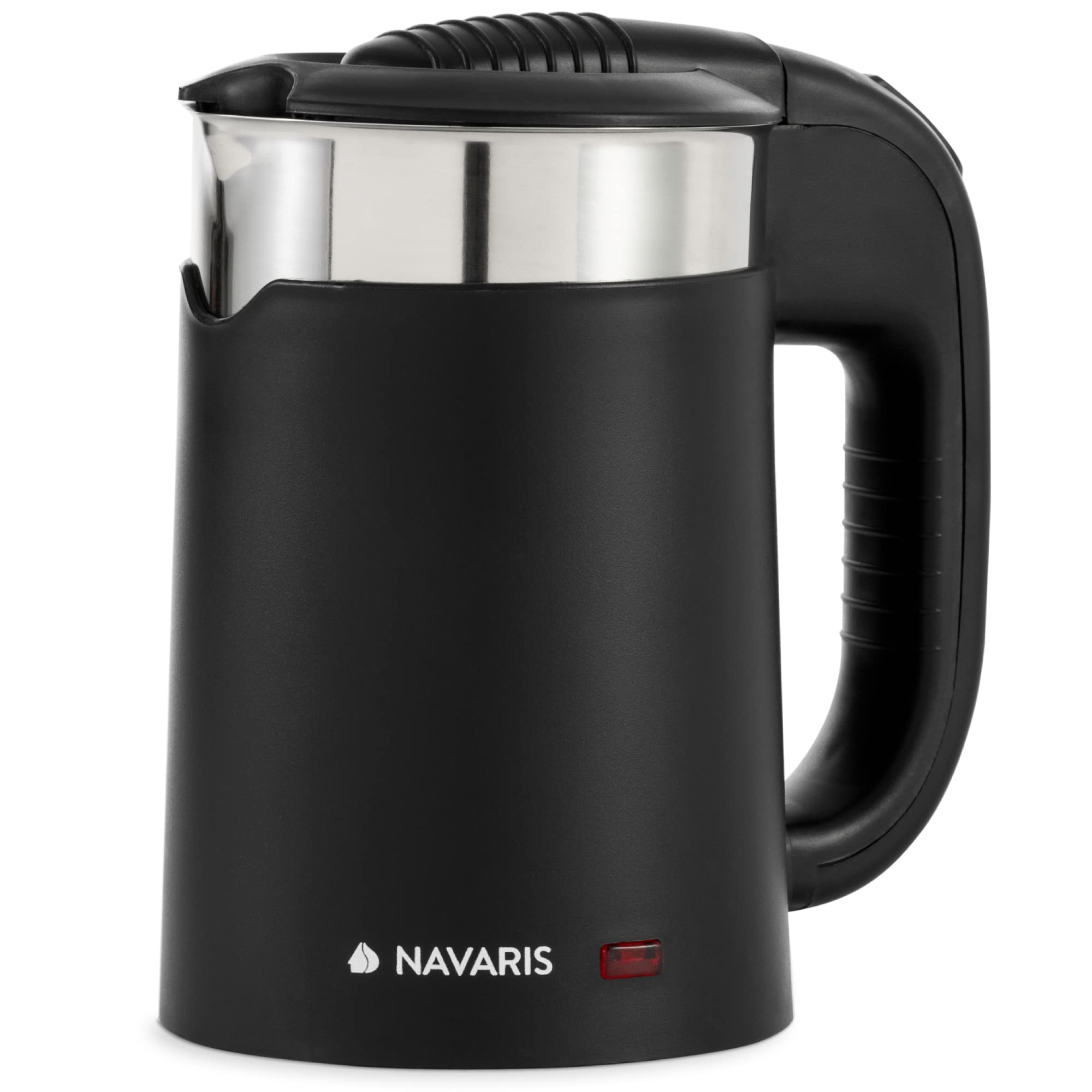 navaris-reisewasserkocher-0-5-l-schwarz-1100-w-mit-bechern image 1