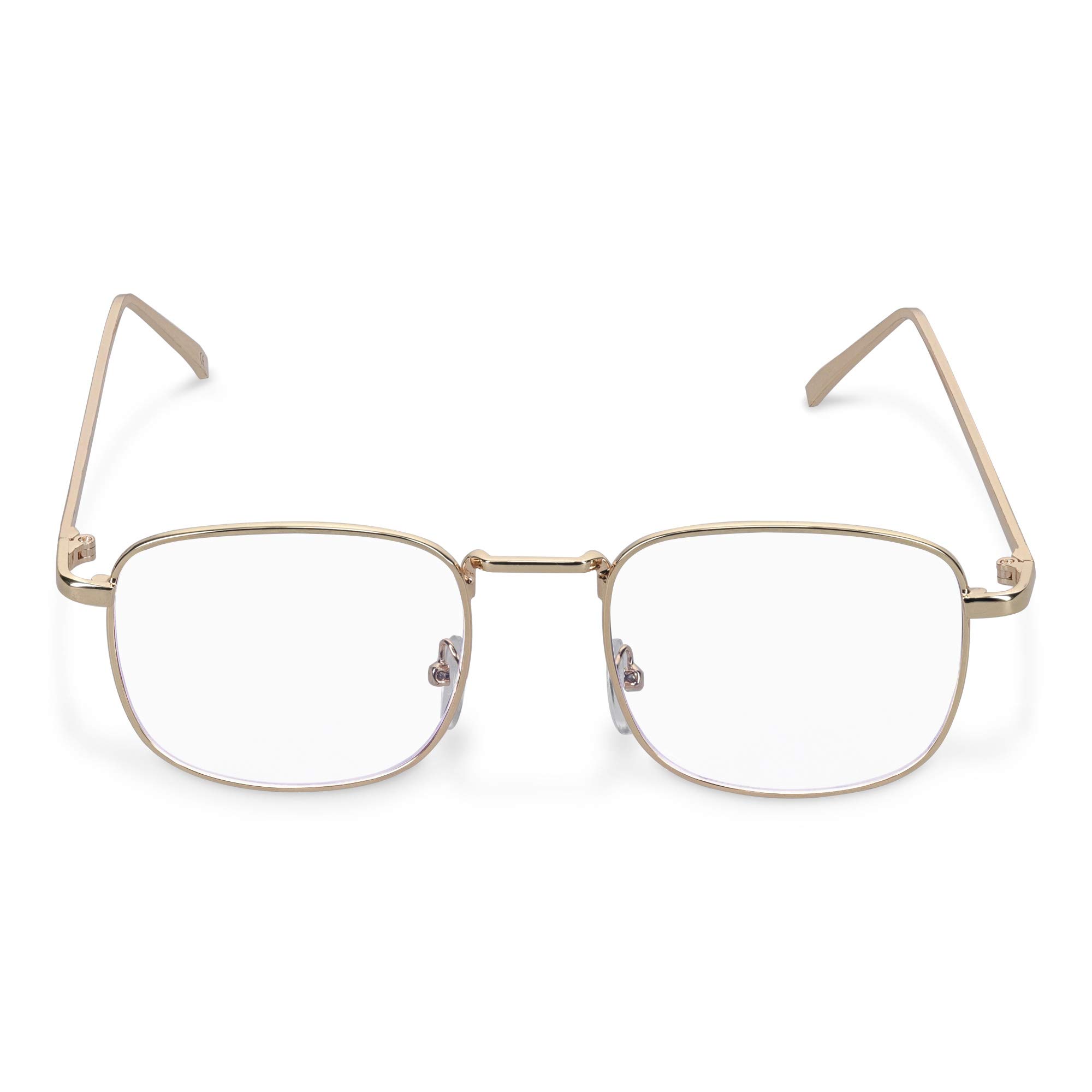 navaris-beauty-retro-brille-ohne-st-rke-blaulicht-gold image 5