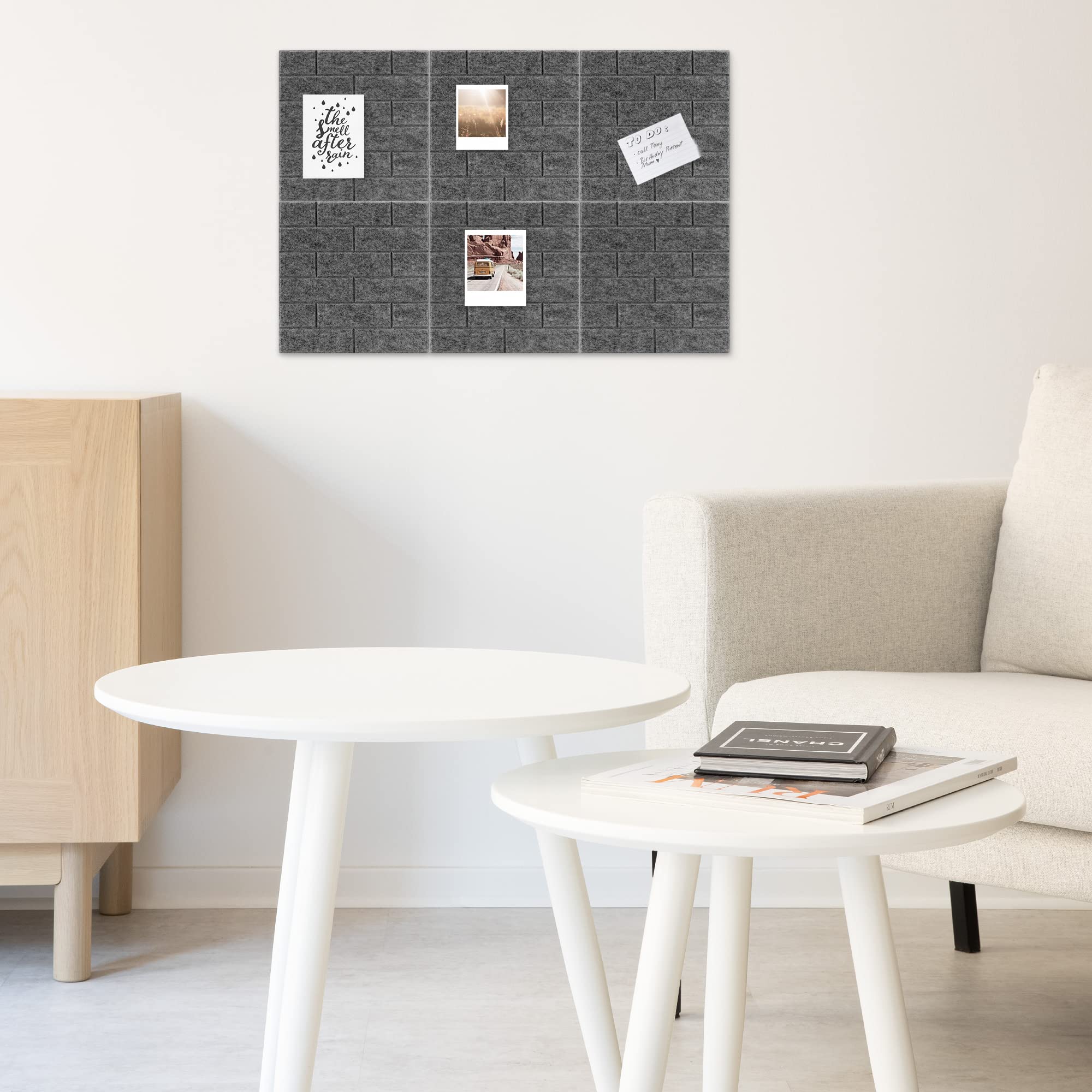navaris-filz-memoboards-6er-set-30x30-cm-dunkelgrau image 6