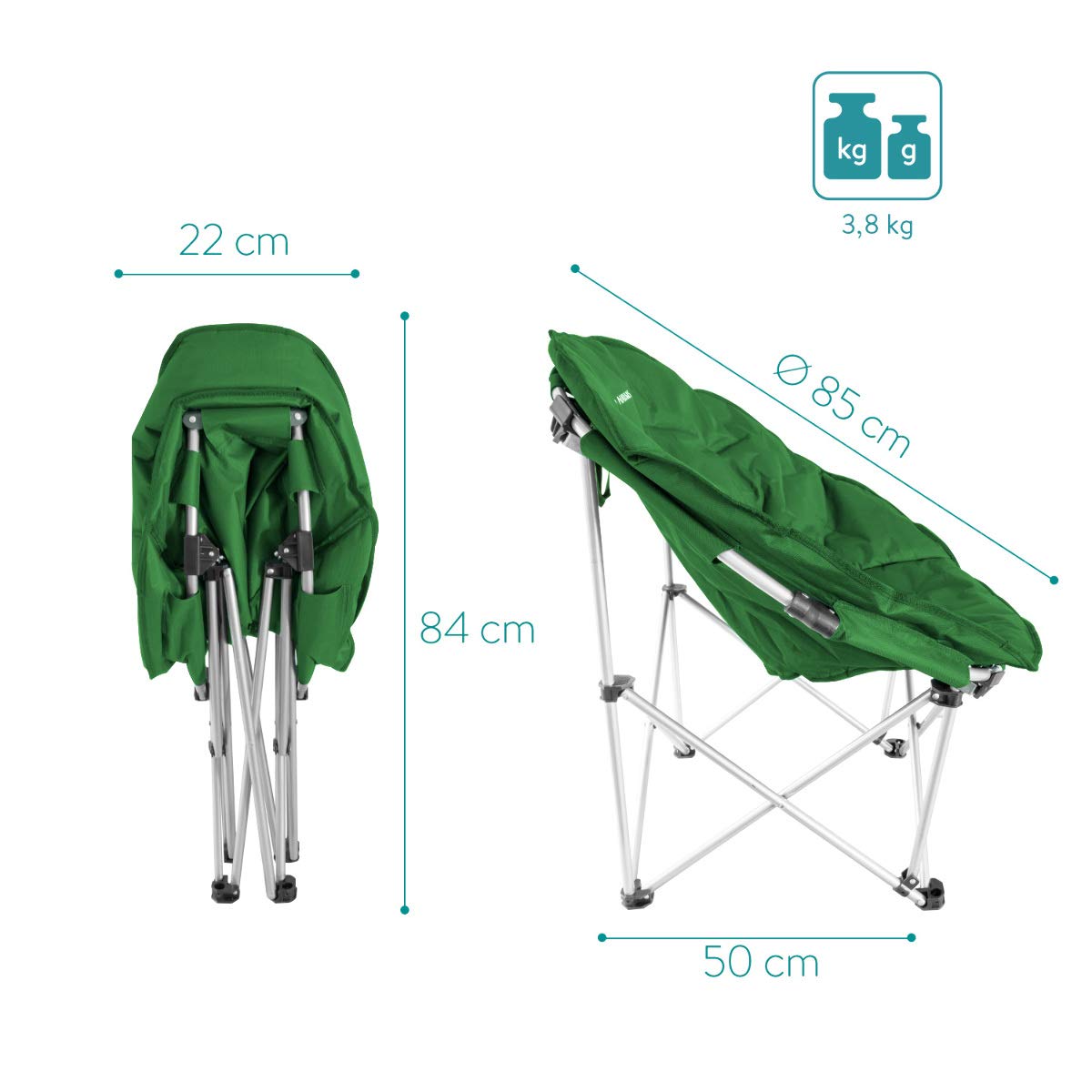navaris-moon-chair-faltsessel-campingstuhl-rund-3-8-kg image 3