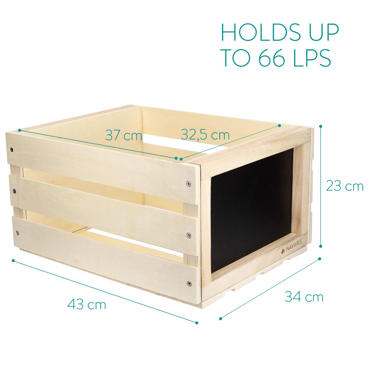 navaris-office-holz-schallplatten-kiste-hellbraun-66-lps image 3