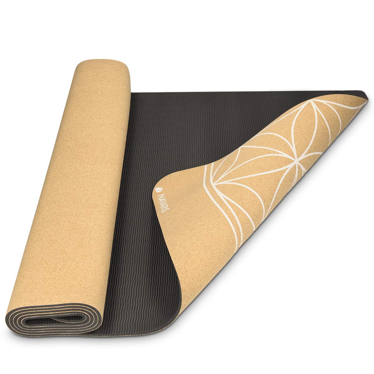 navaris-yogamatte-kork-gymnastikmatte-183cm-5mm-nachhaltig image 7
