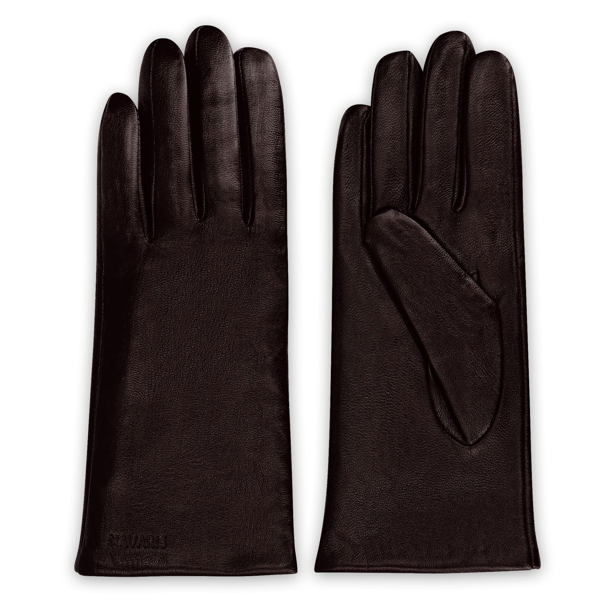 navaris-touchscreen-lederhandschuhe-damen-lammleder-braun-xl image 7