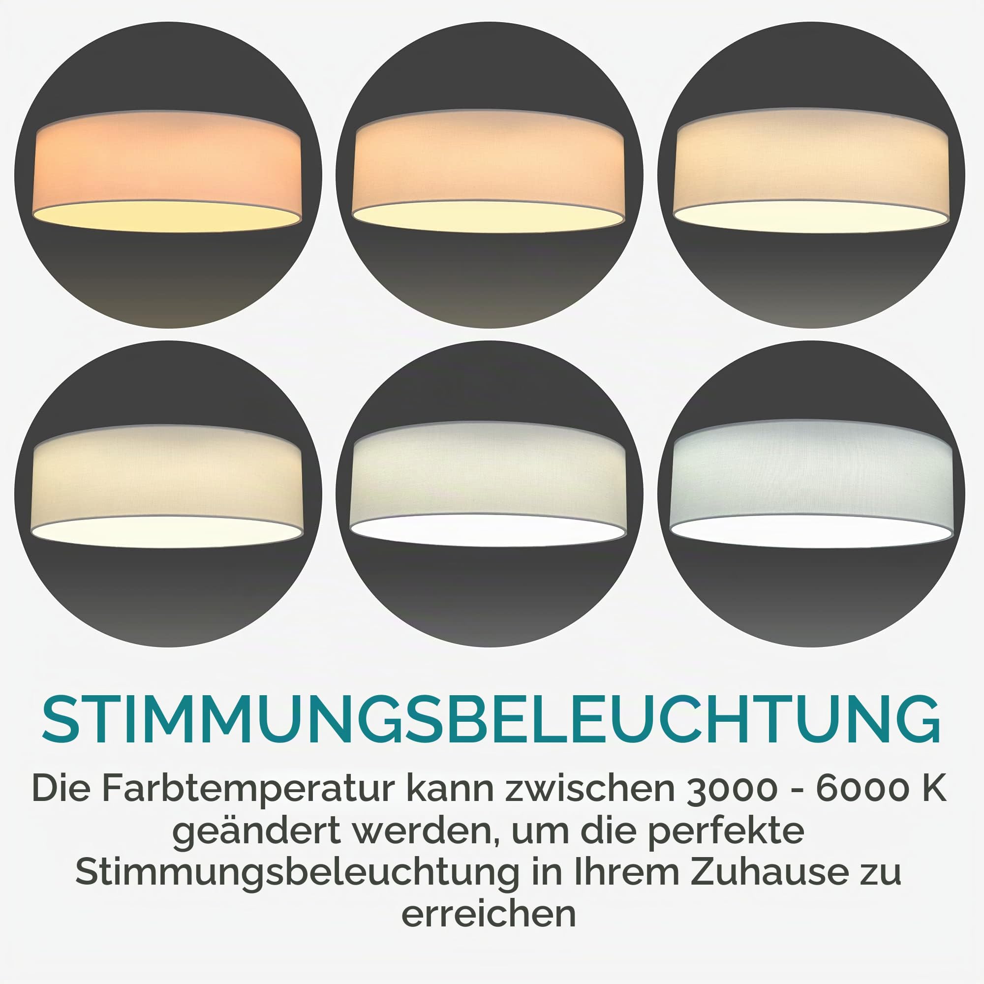navaris-lighting-led-deckenleuchte-40-cm-rund-wei-dimmbar image 3