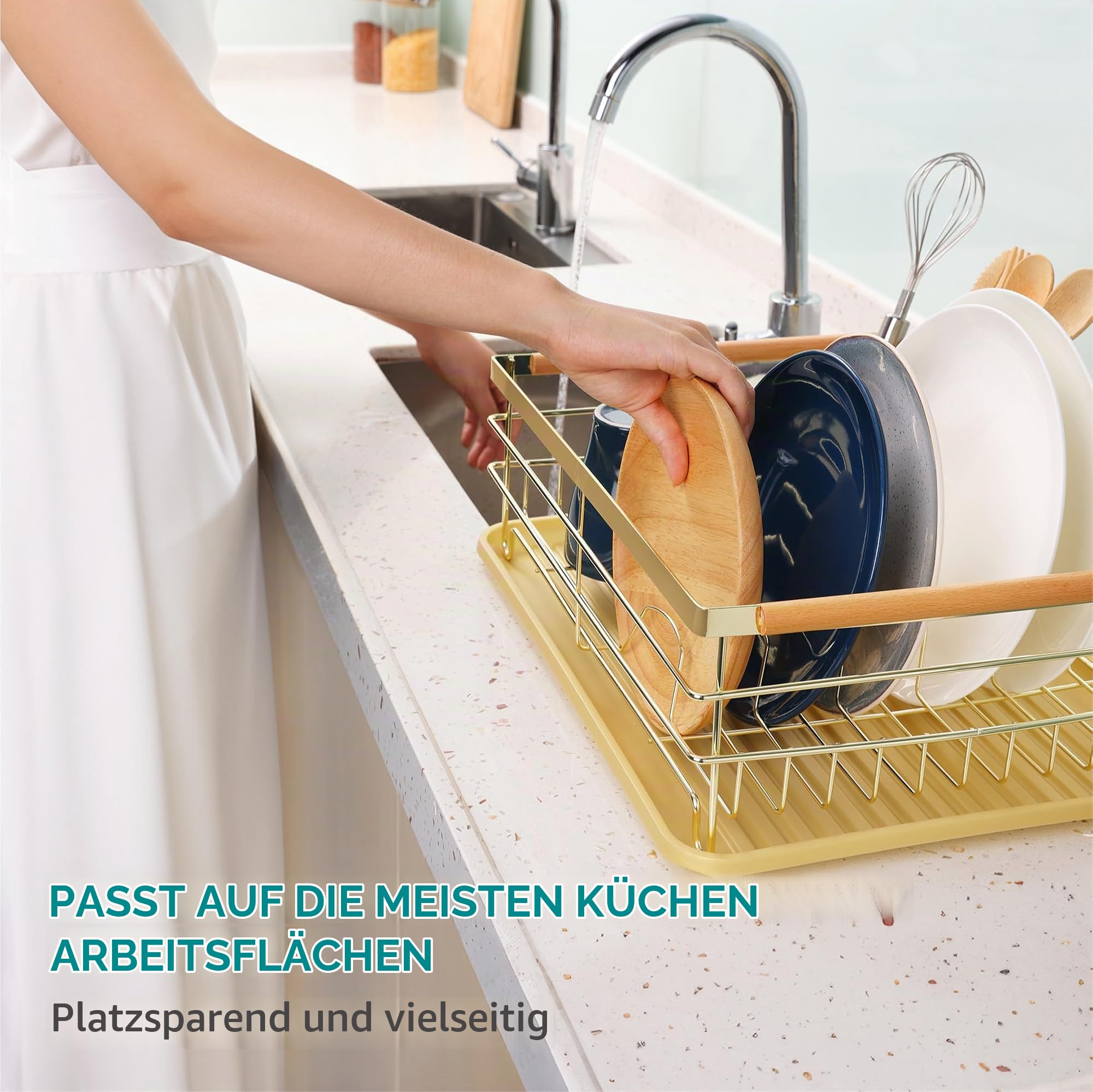 navaris-kitchen-abtropfgestell-geschirr-gold-besteckhalter image 3