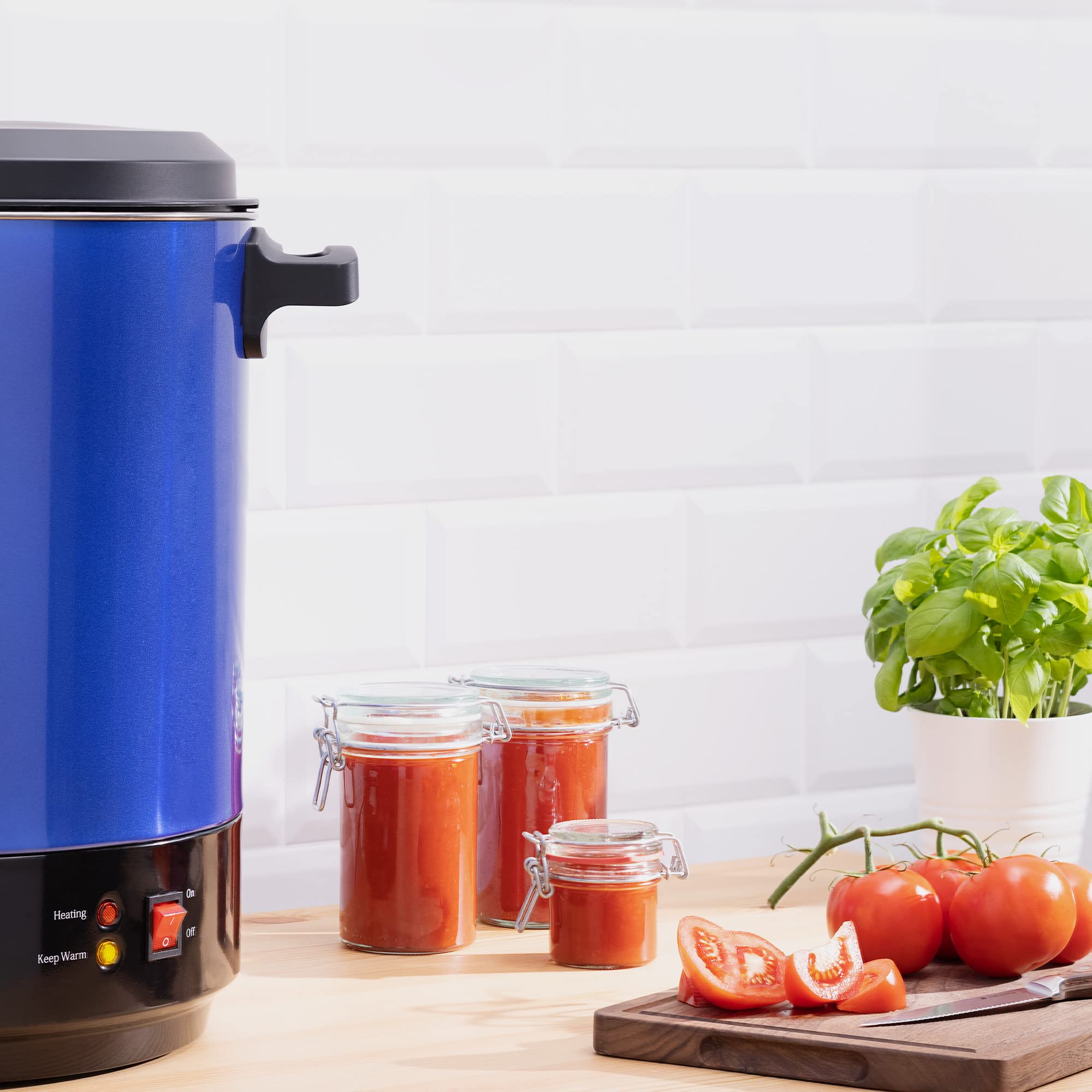 navaris-kitchen-einkochautomat-27l-einkochtopf-blau-mit-zapfhahn image 5