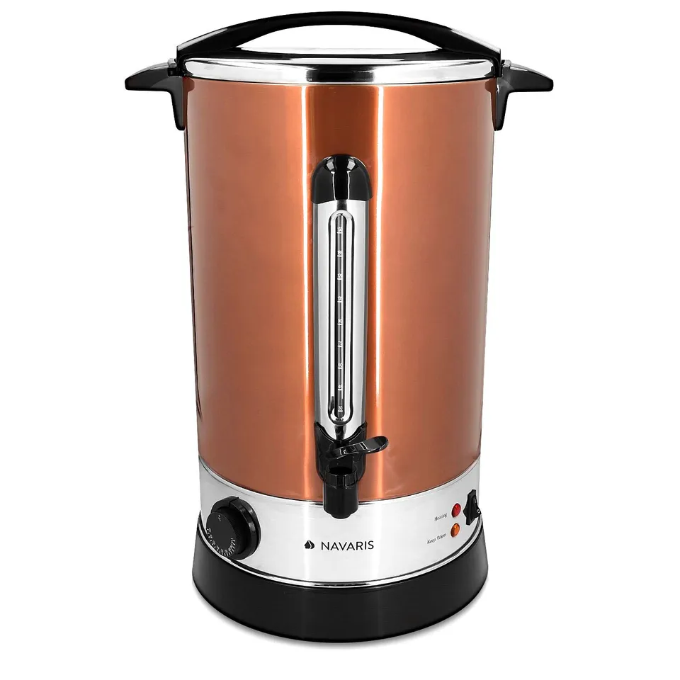 navaris-kitchen-gl-hweinkocher-edelstahl-18l-kupfer-thermostat image 1