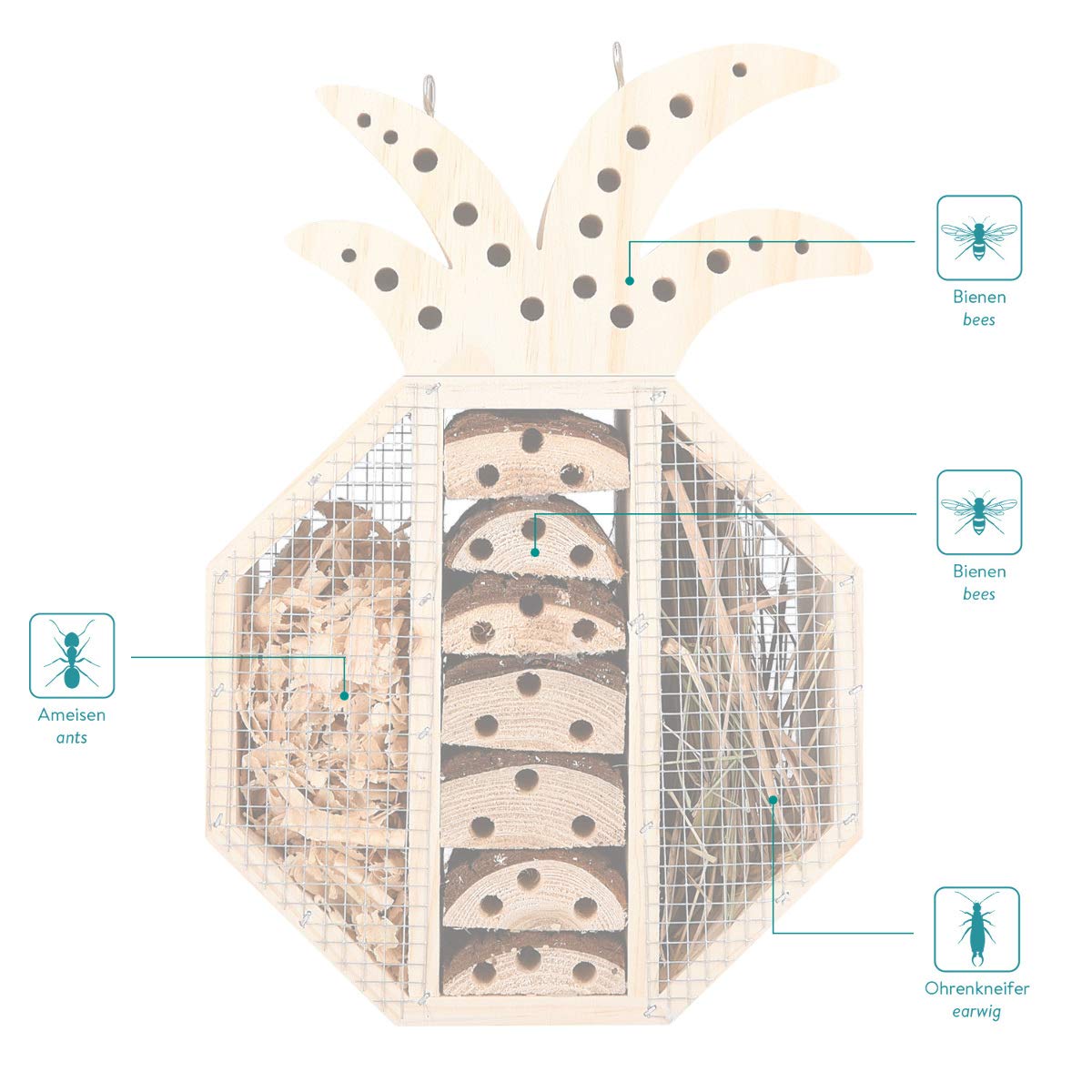 navaris-garden-insektenhotel-ananas-holz-21-5x32x8cm image 4