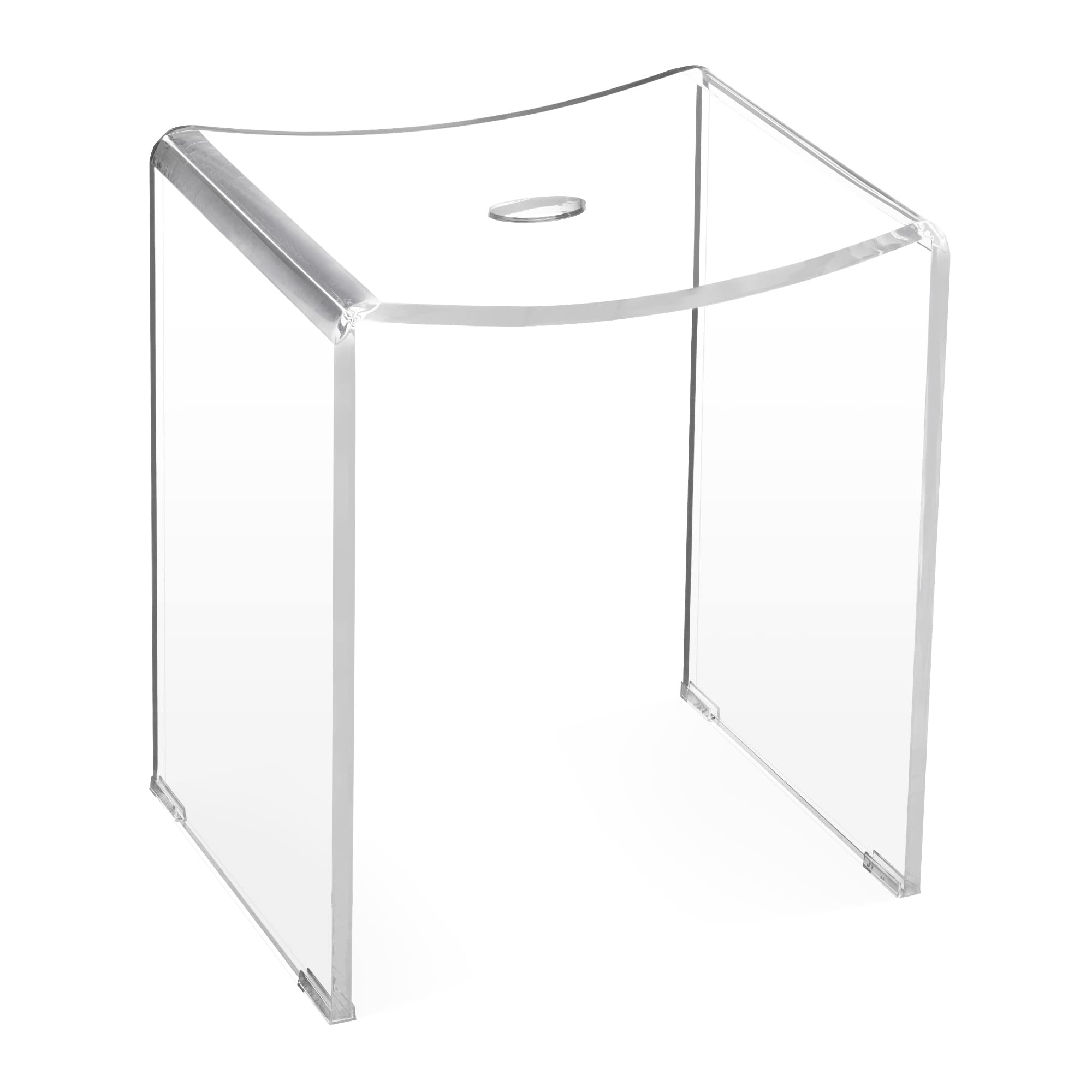 navaris-duschhocker-acryl-transparent-43-5cm-rutschfest-100kg image 1