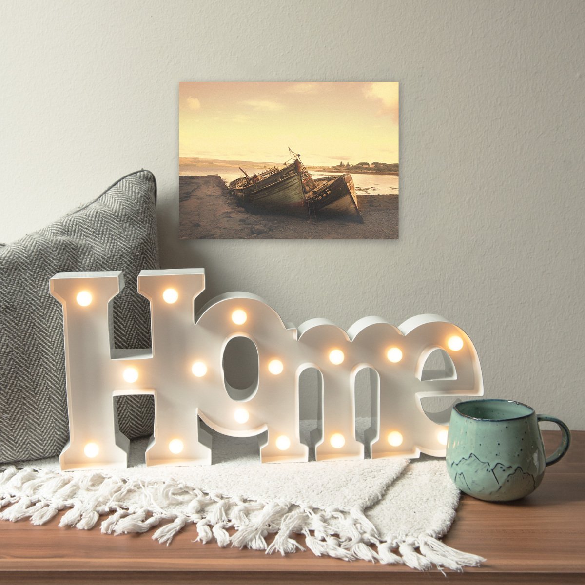 navaris-lighting-led-schriftzug-home-metall-warmwei-deko image 2