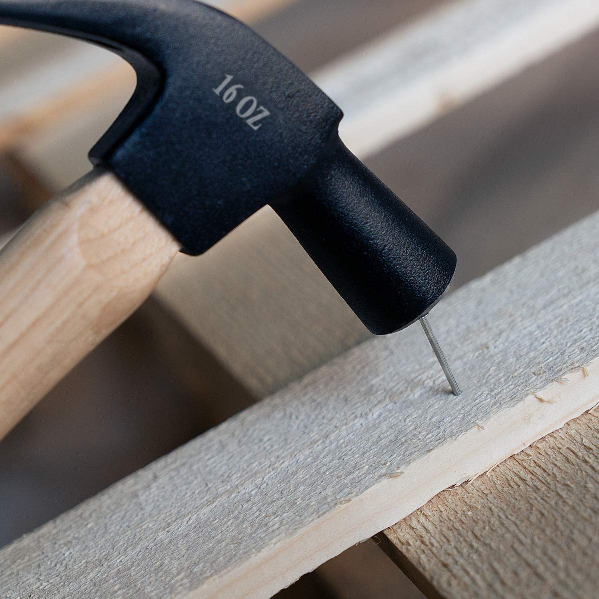 navaris-klauenhammer-hickory-holzstiel-33-cm-450-g-edelstahl image 2