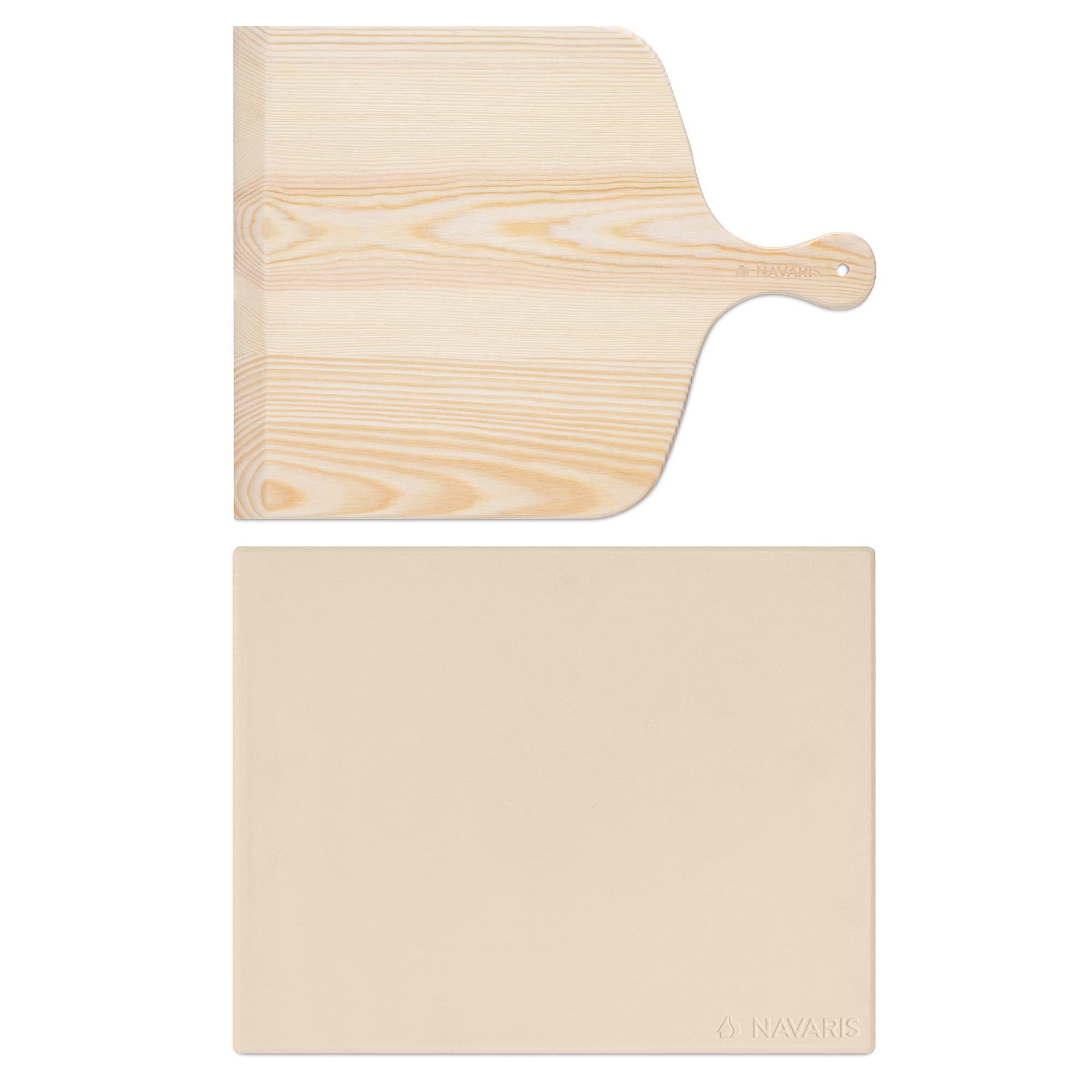 navaris-kitchen-pizzastein-cordierit-38x30-mit-schaufel image 7