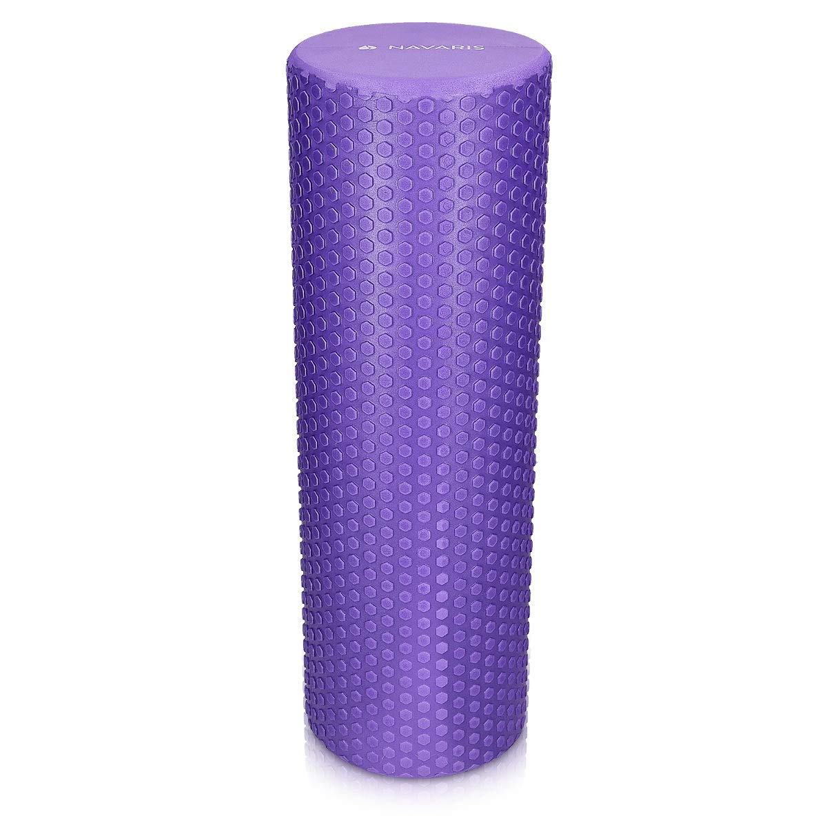 navaris-pilates-rolle-45x15cm-faszienrolle-yoga-lila-noppen image 5