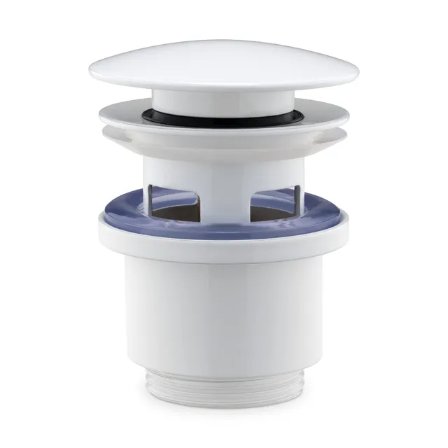navaris-pop-up-ablaufventil-1-1-4-zoll-wei-waschbecken image 1