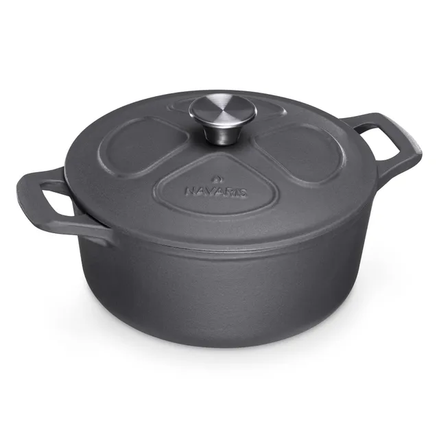 navaris-kitchen-gusseisentopf-br-ter-3-5l-24-cm-emailliert image 1