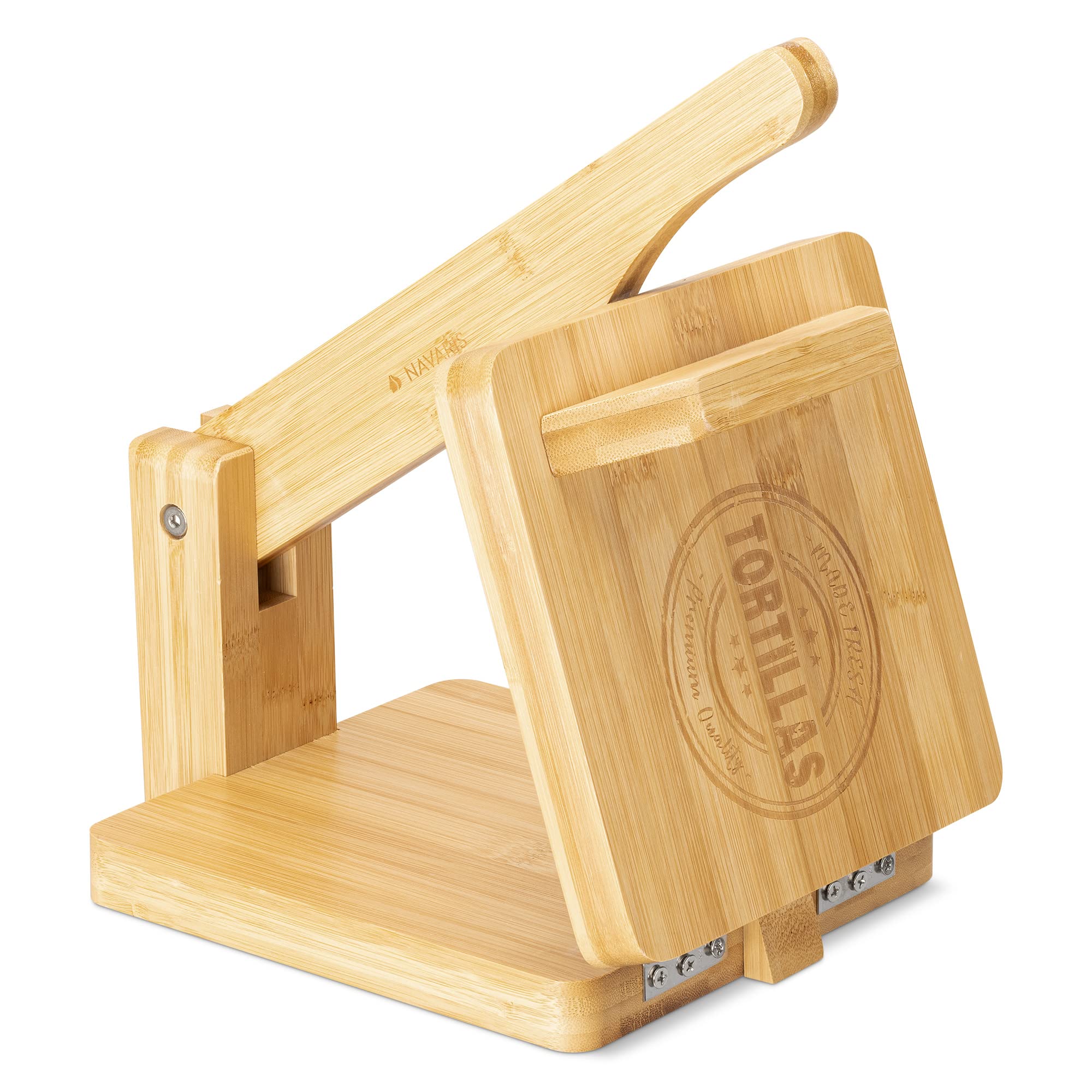 navaris-tortilla-presse-bambus-25cm-teigpresse-f-r-tacos image 7